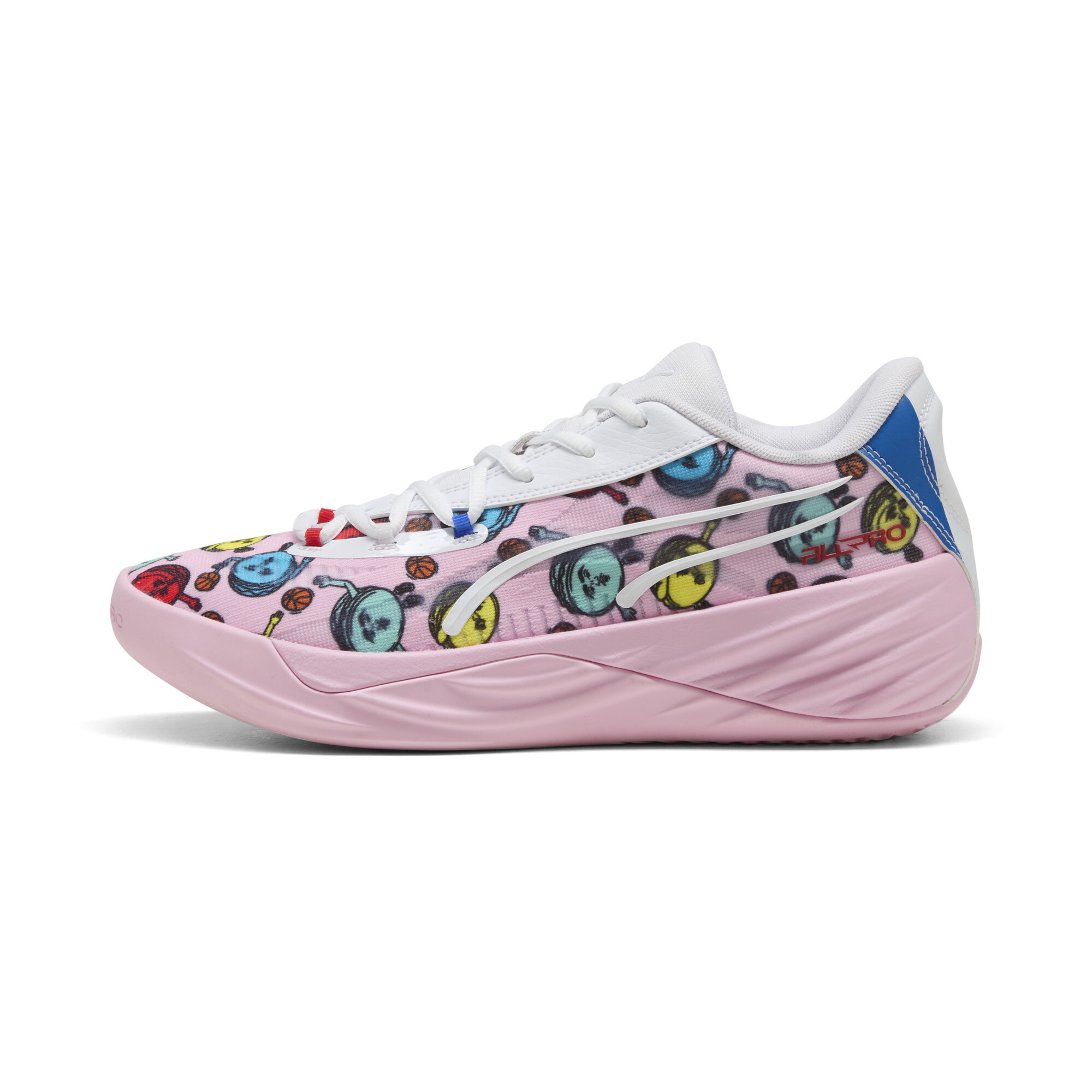 Puma All-Pro NITRO™ Paris Basketballschuhe Unisex | Mit Colorful | Pale Pink/White | Größe: 48