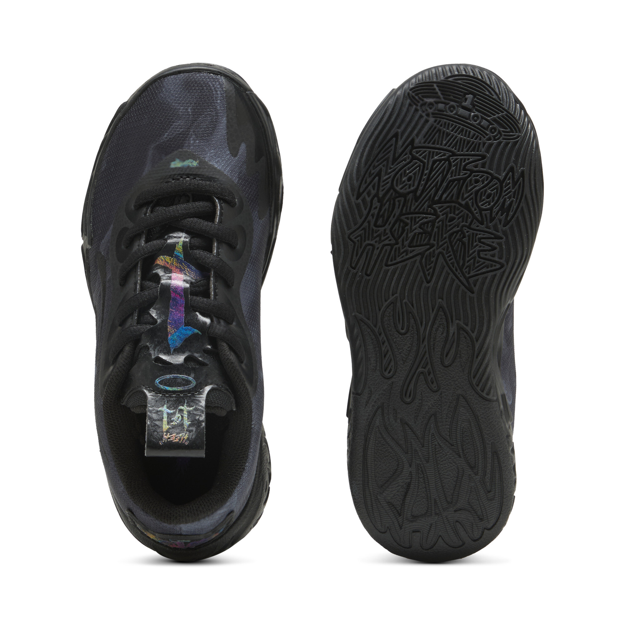 PUMA MB.04 Lo Team Pack basketbalschoenen, Zwart, Maat 28,5 thumbnail 5