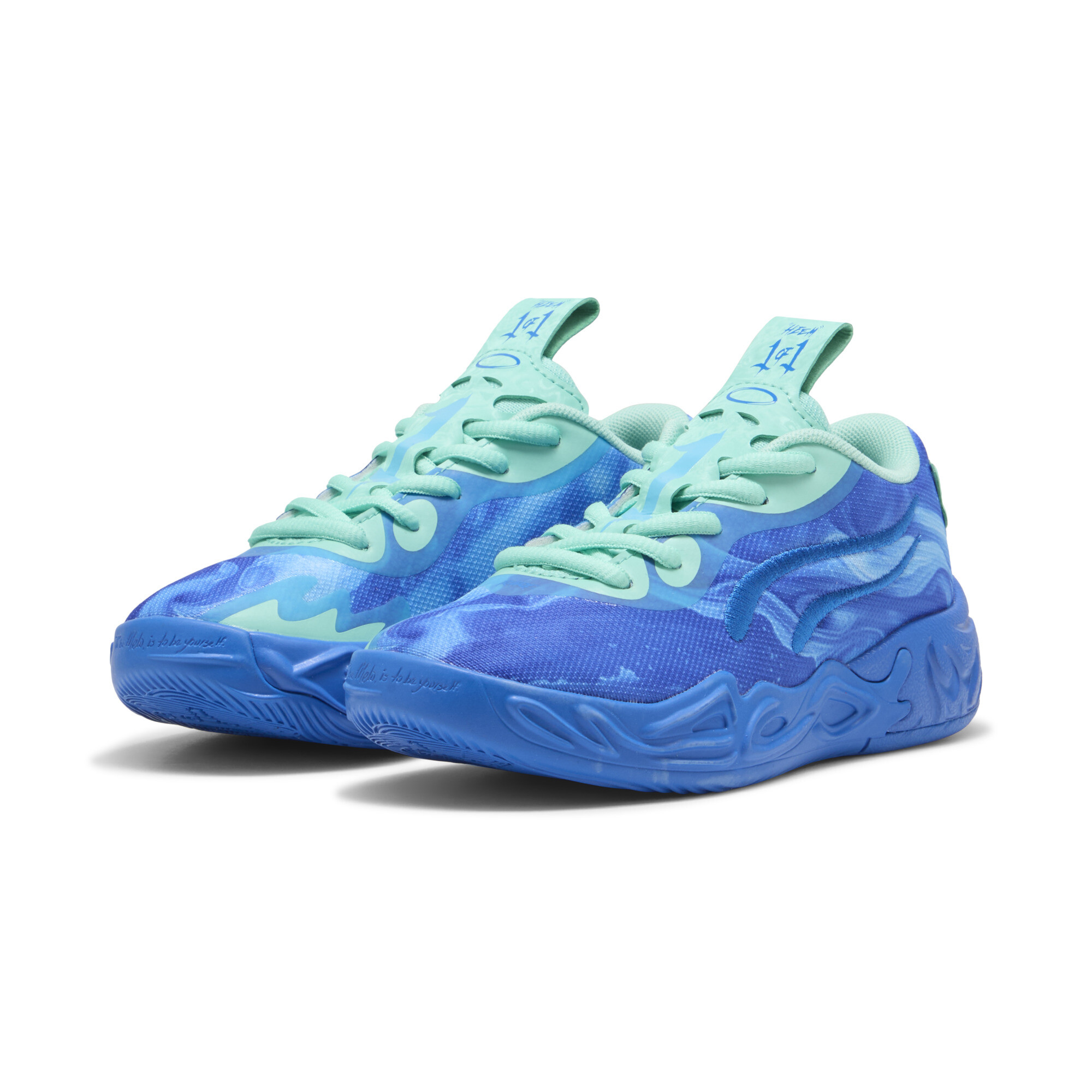 PUMA MB.04 Lo Team Pack basketbalschoenen, Blauw, Maat 34 thumbnail 7