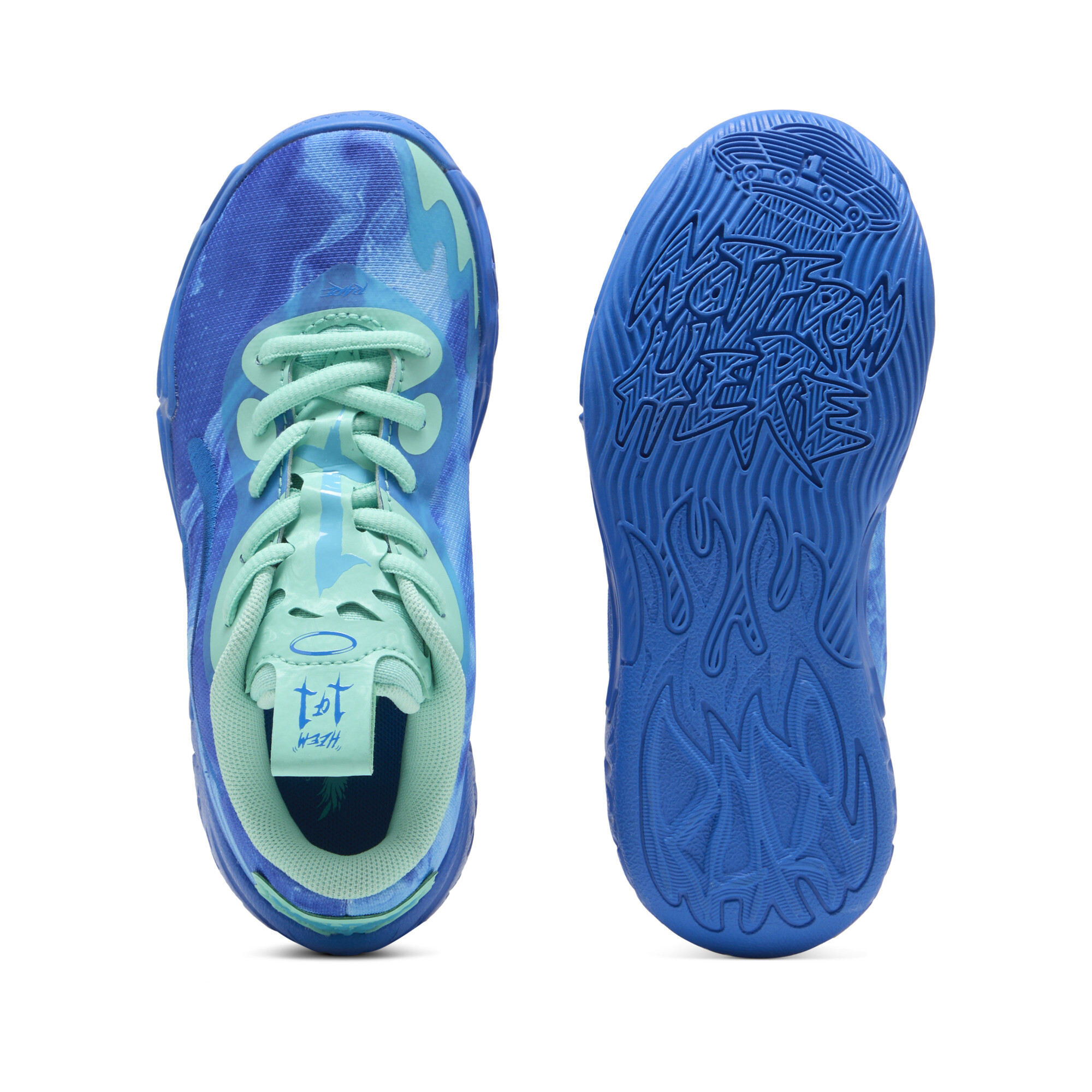 PUMA MB.04 Lo Team Pack basketbalschoenen, Blauw, Maat 34 thumbnail 5