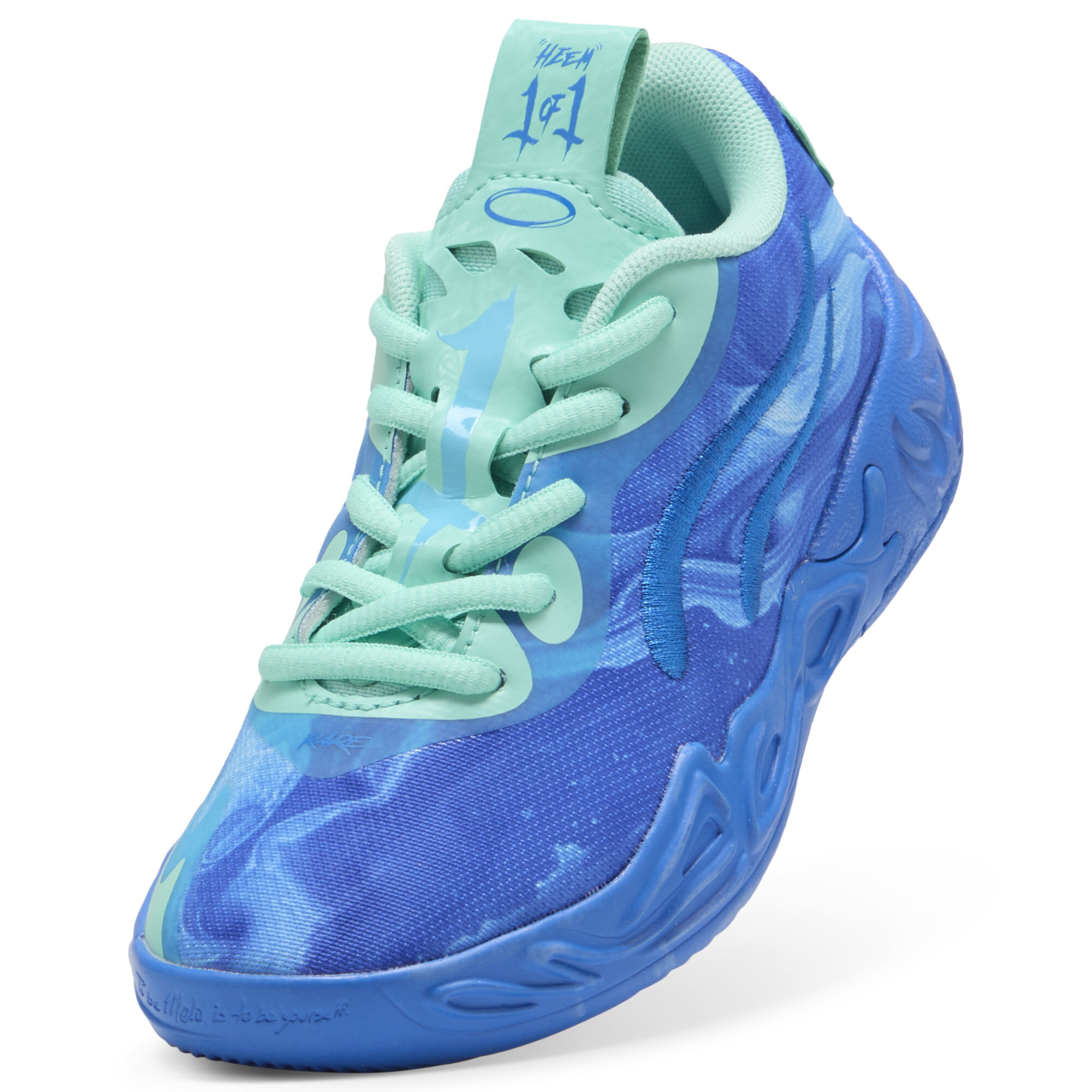 PUMA MB.04 Lo Team Pack basketbalschoenen, Blauw, Maat 34 thumbnail 3