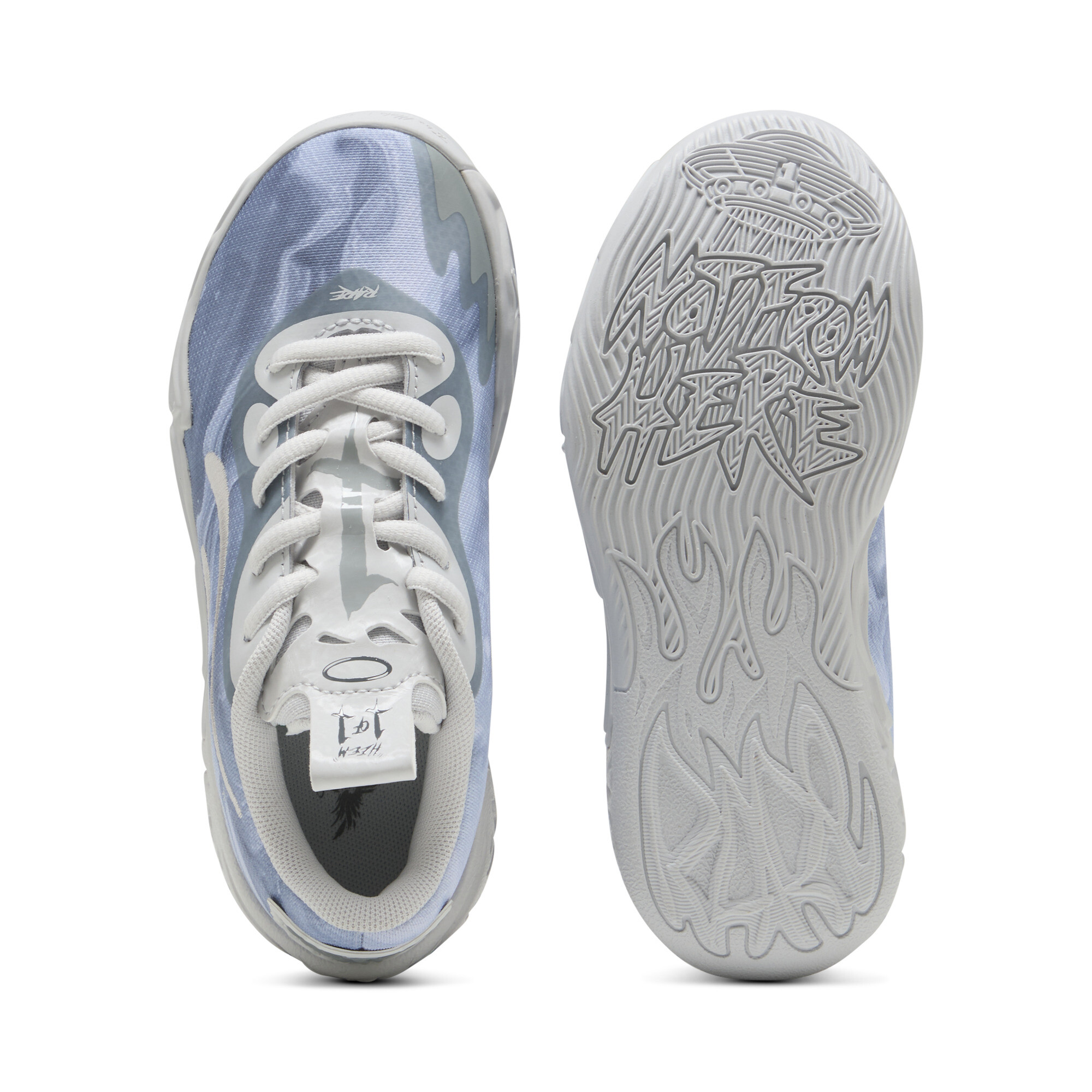 PUMA MB.04 Lo Team Pack basketbalschoenen, Grijs, Maat 35 thumbnail 5