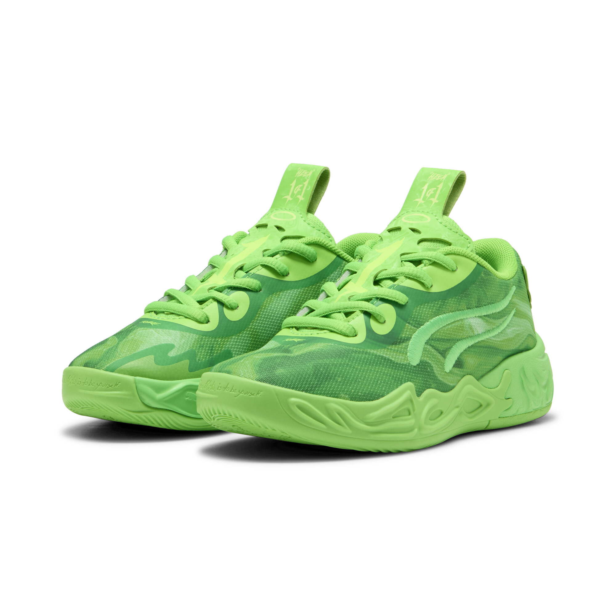 PUMA MB.04 Lo Team Pack basketbalschoenen, Groen, Maat 35 thumbnail 7