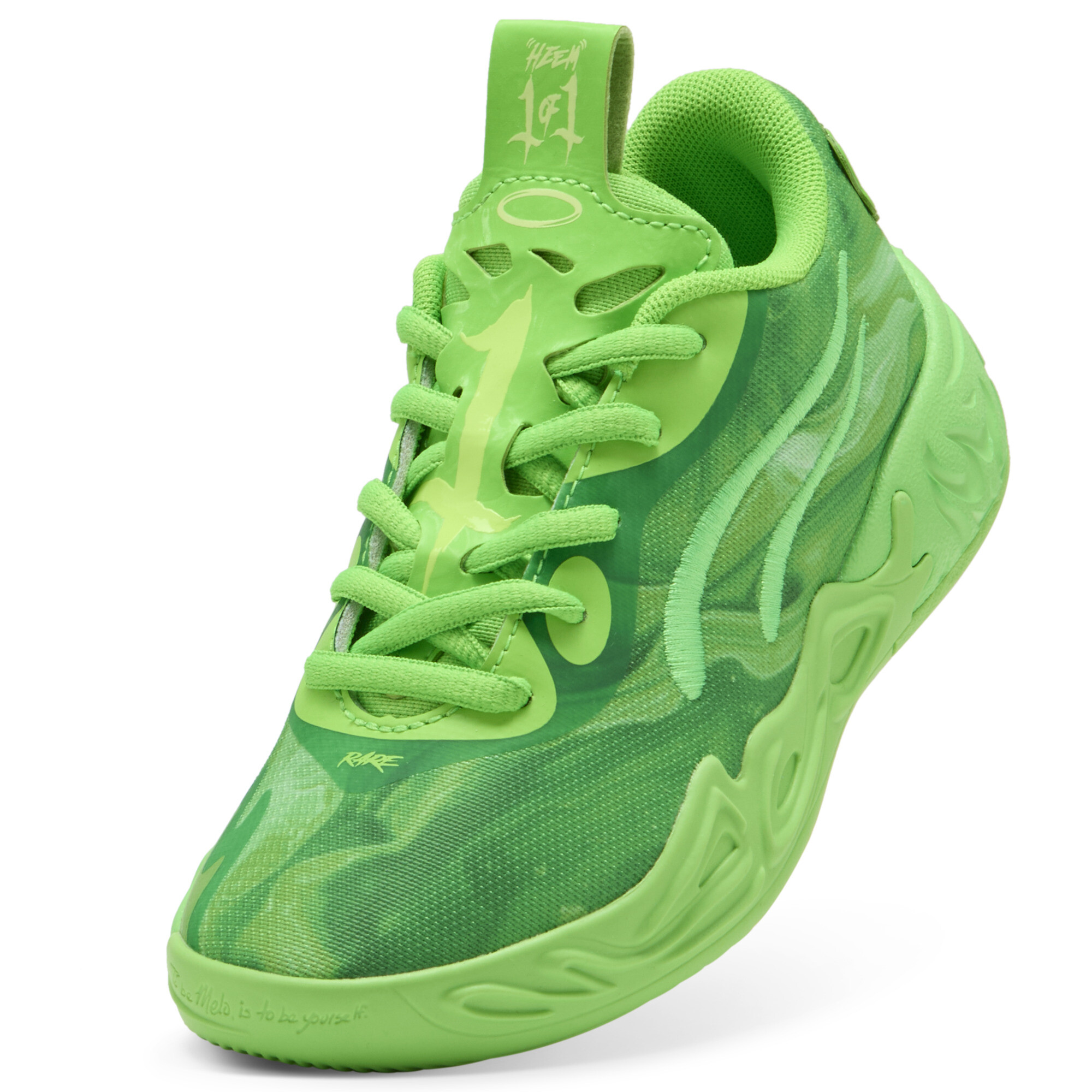 PUMA MB.04 Lo Team Pack basketbalschoenen, Groen, Maat 35 thumbnail 3