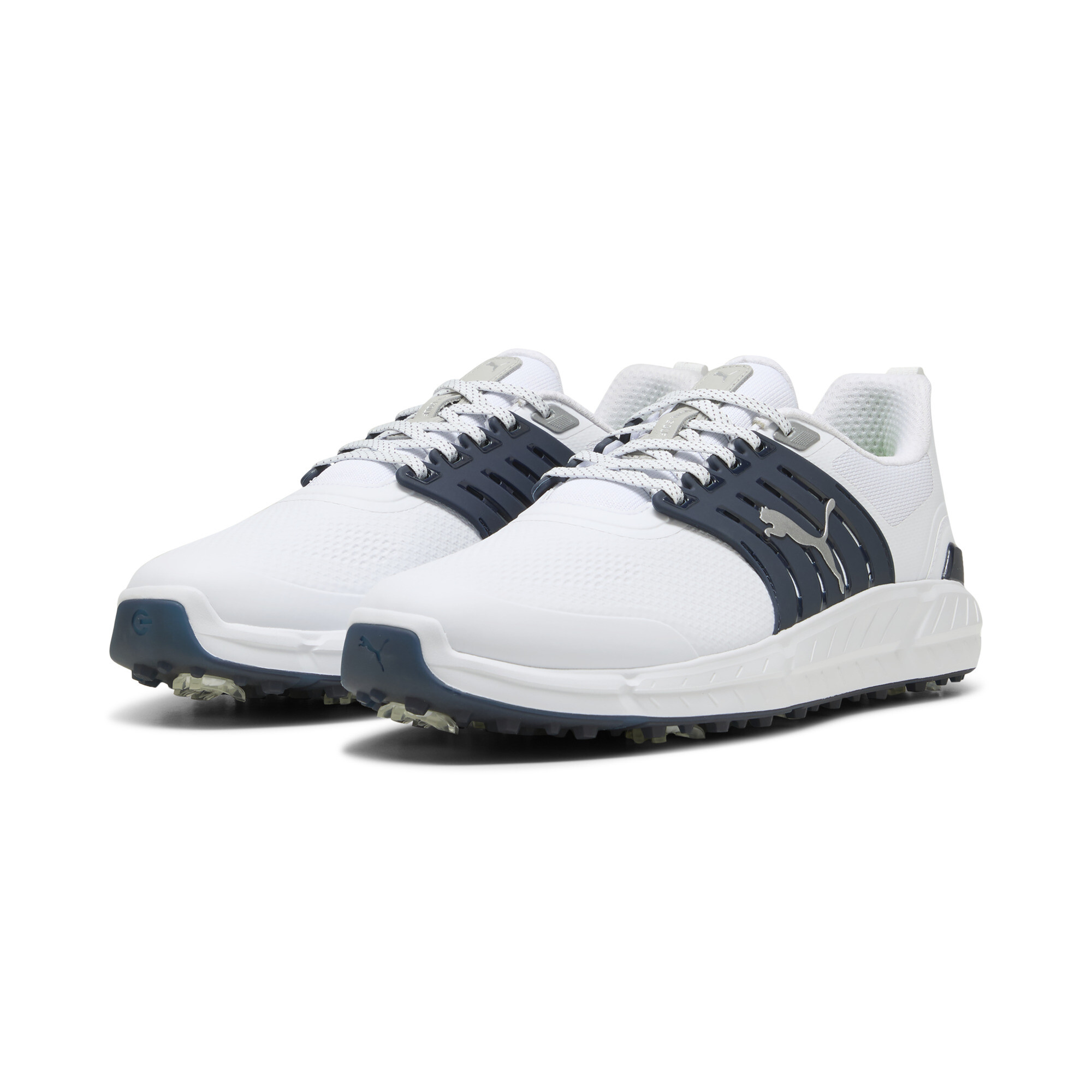 PUMA Ignite Elevate 2 Tour golfschoenen voor Heren, Blauw/Wit/Zilver, Maat 44,5 thumbnail 6