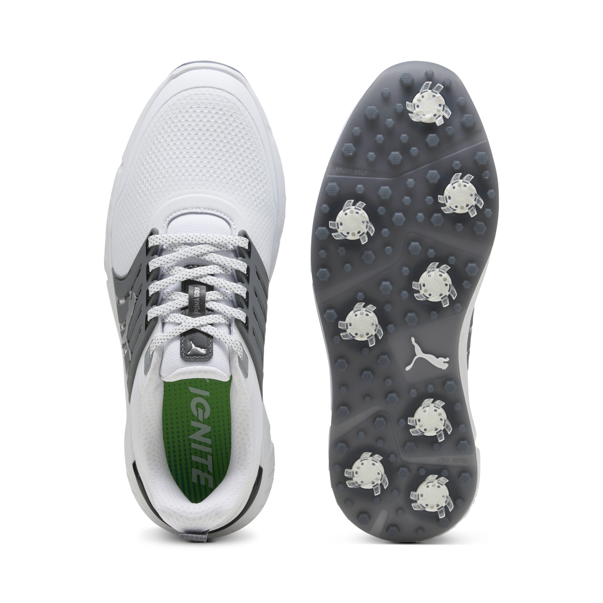 PUMA Ignite Elevate 2 Tour golfschoenen voor Heren, Zwart/Wit, Maat 46 thumbnail 4