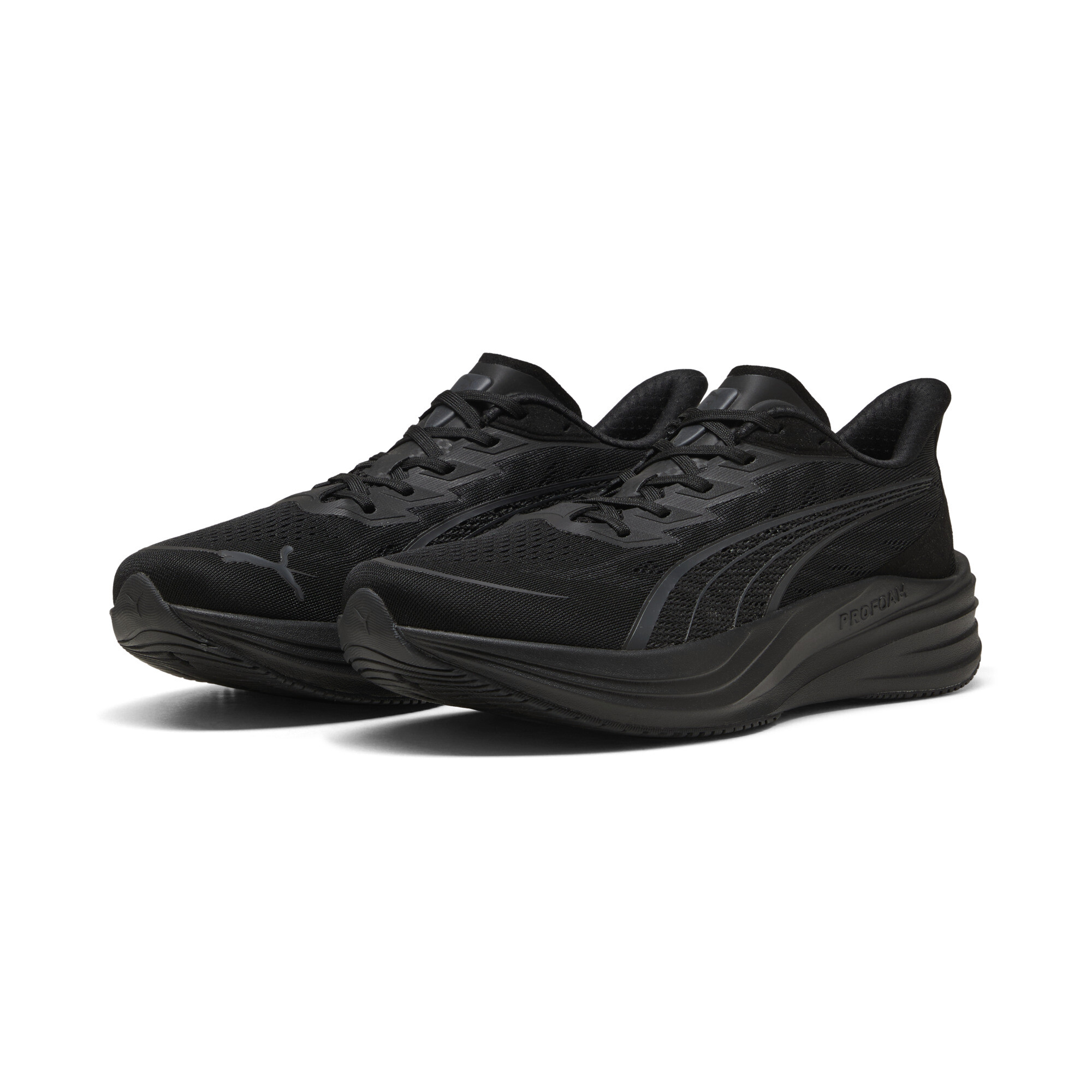 PUMA Darter Pro 2 uniseks hardloopschoenen, Zwart/Grijs, Maat 45 thumbnail 6
