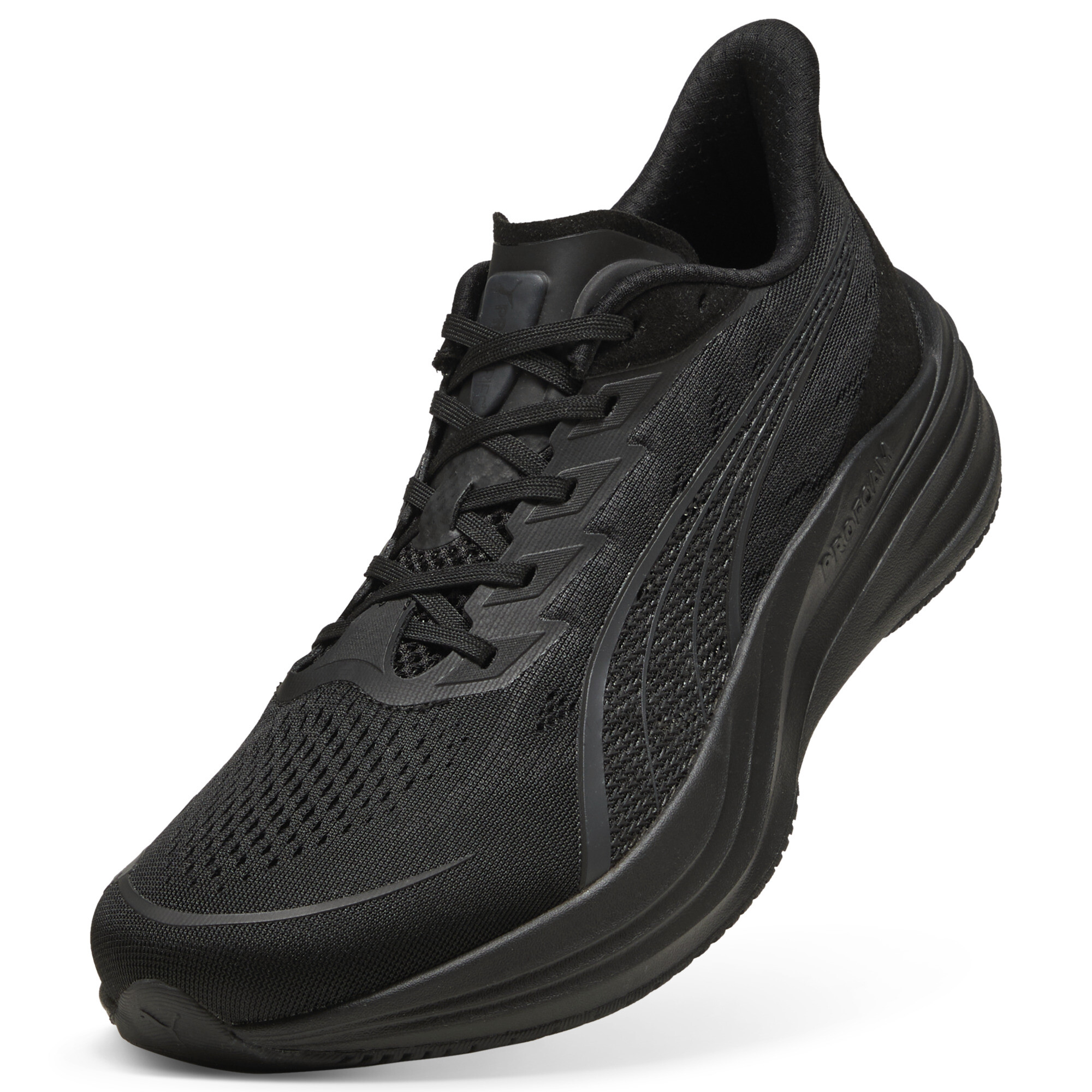 PUMA Darter Pro 2 uniseks hardloopschoenen, Zwart/Grijs, Maat 45 thumbnail 2