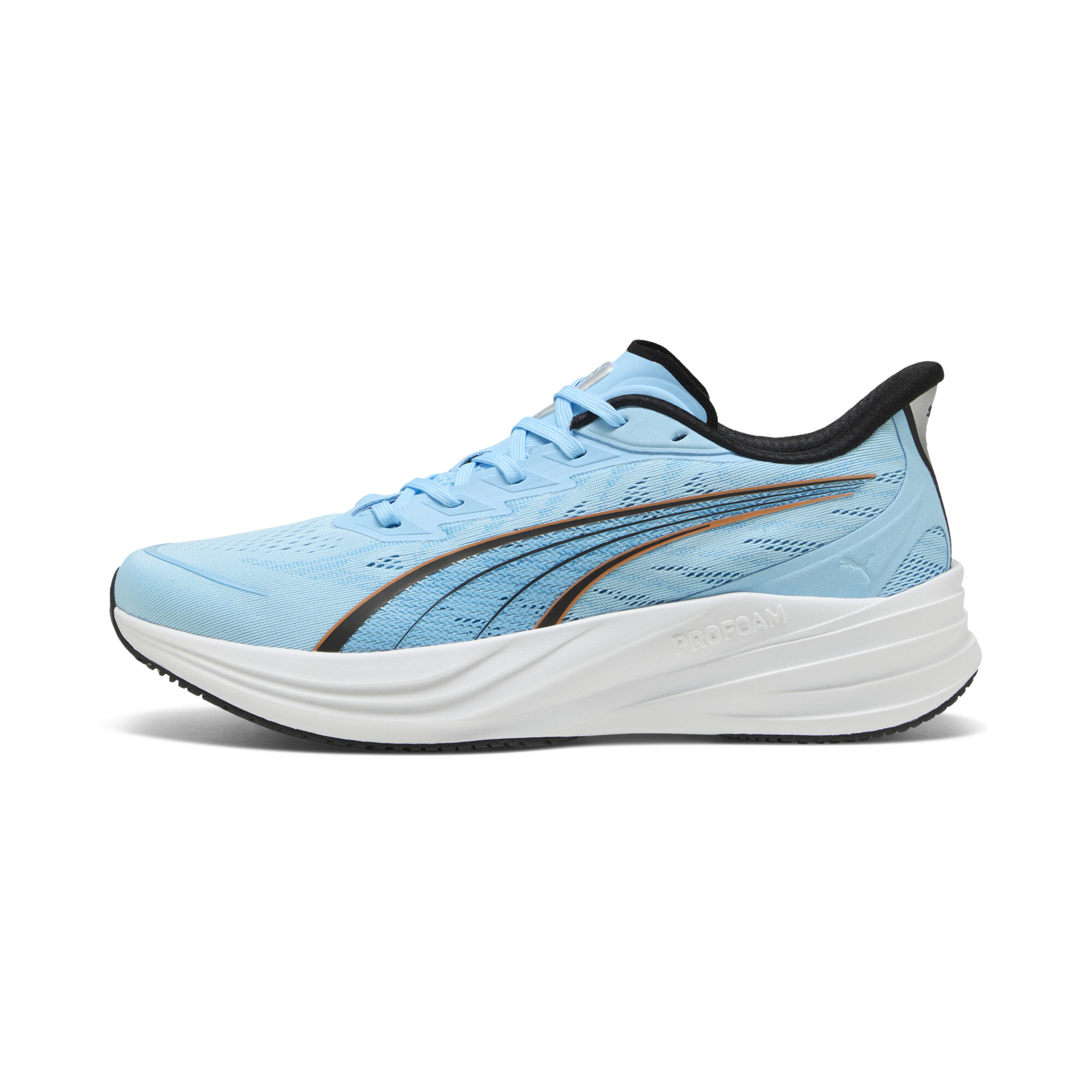 PUMA Darter Pro 2 uniseks hardloopschoenen, Blauw/Wit/Zilver, Maat 36
