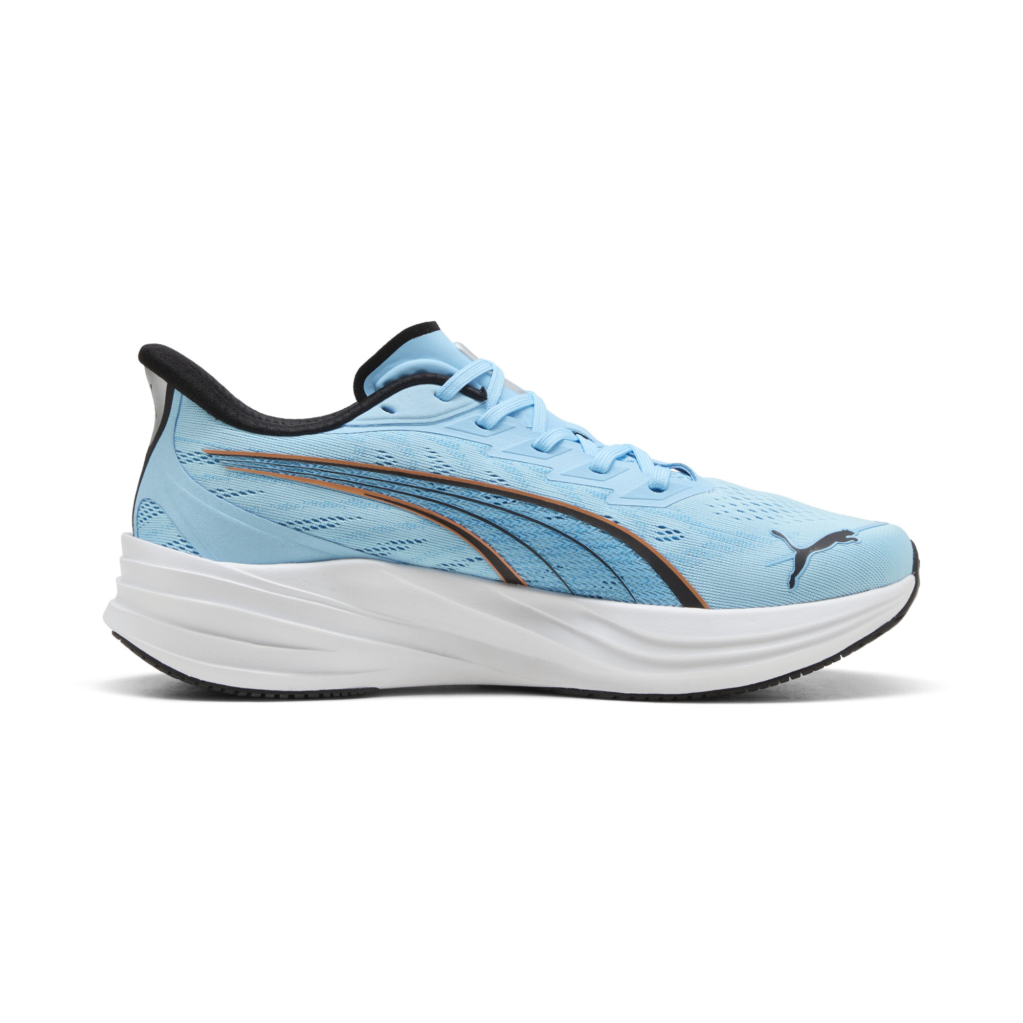 PUMA Darter Pro 2 uniseks hardloopschoenen, Blauw/Wit/Zilver, Maat 36 thumbnail 3