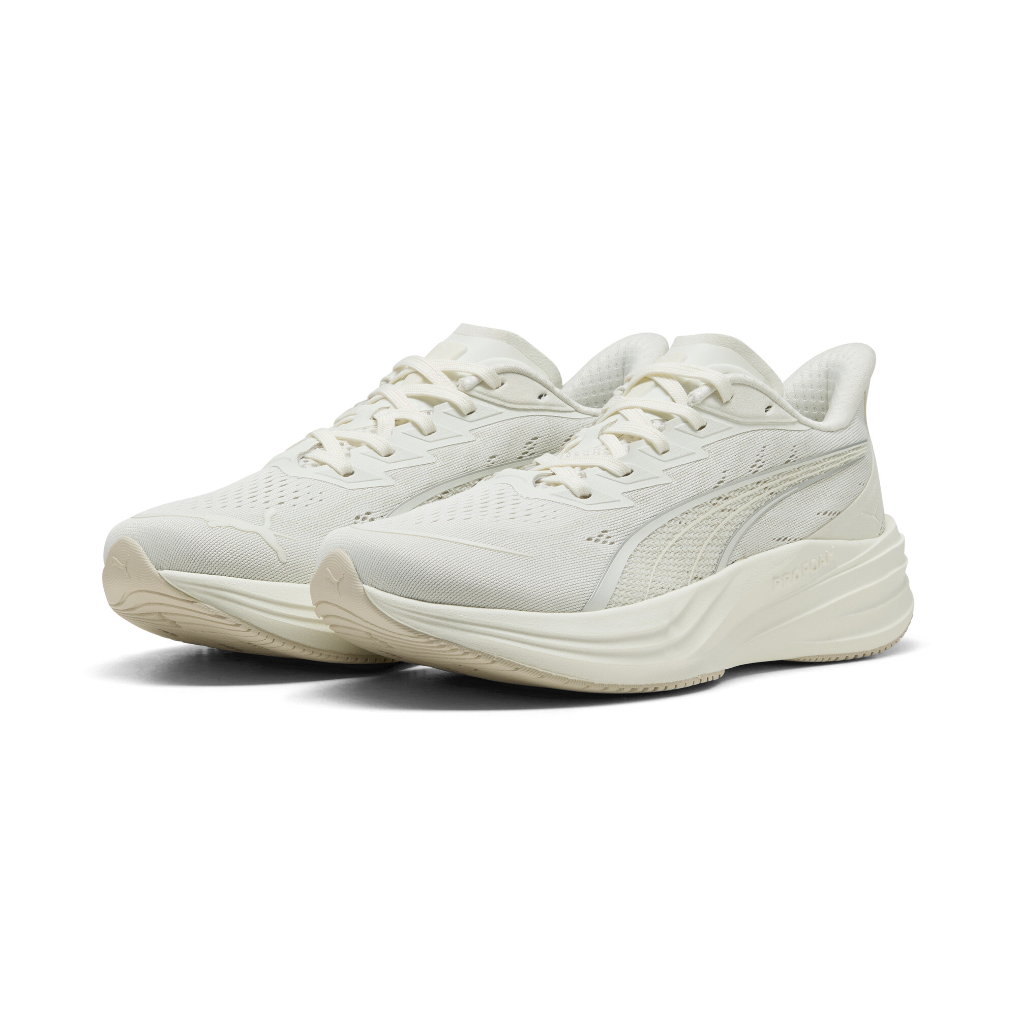 PUMA Darter Pro 2 uniseks hardloopschoenen, Wit/Zilver, Maat 41 thumbnail 6