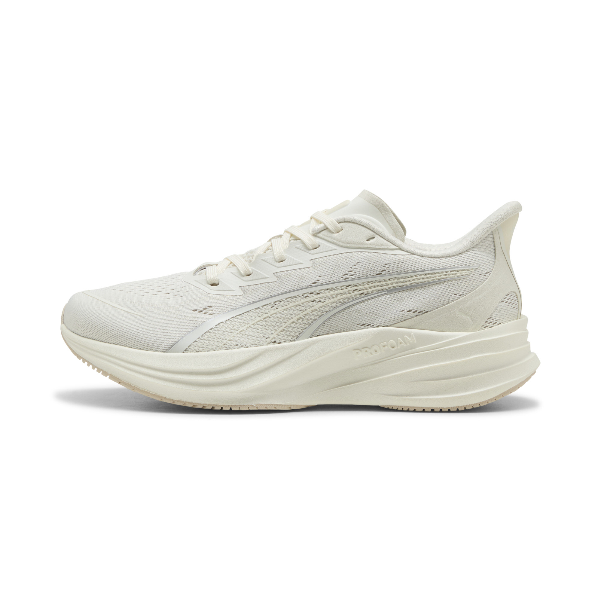 PUMA Darter Pro 2 uniseks hardloopschoenen, Wit/Zilver, Maat 41