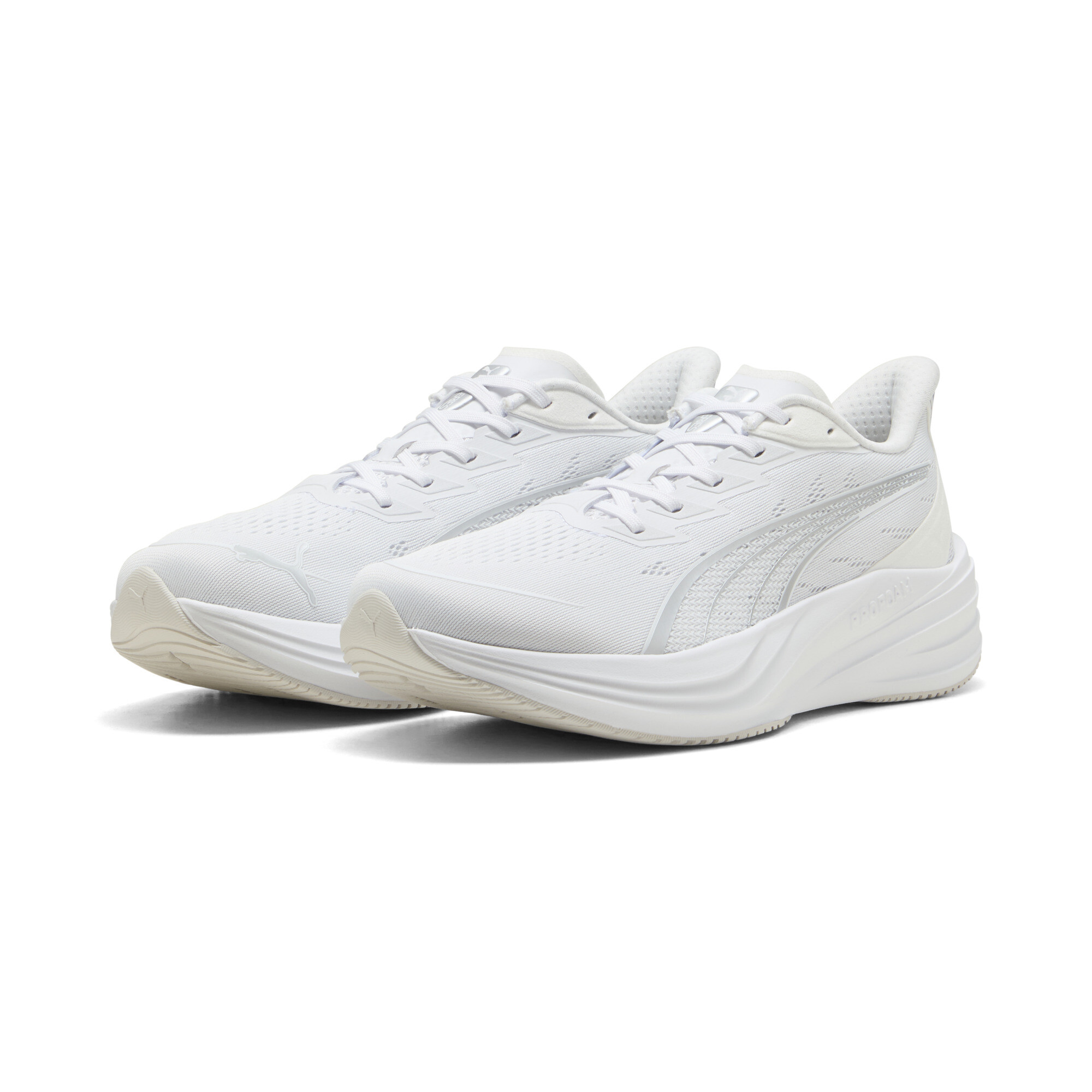 PUMA Darter Pro 2 uniseks hardloopschoenen, Grijs/Wit, Maat 40 thumbnail 6