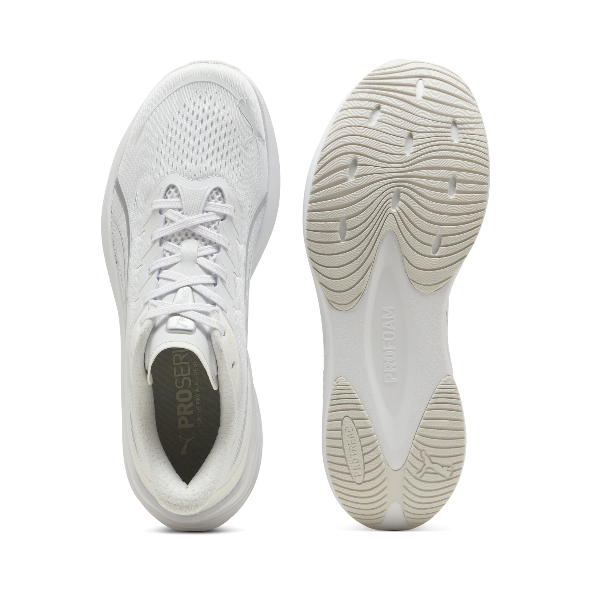 PUMA Darter Pro 2 uniseks hardloopschoenen, Grijs/Wit, Maat 40 thumbnail 4