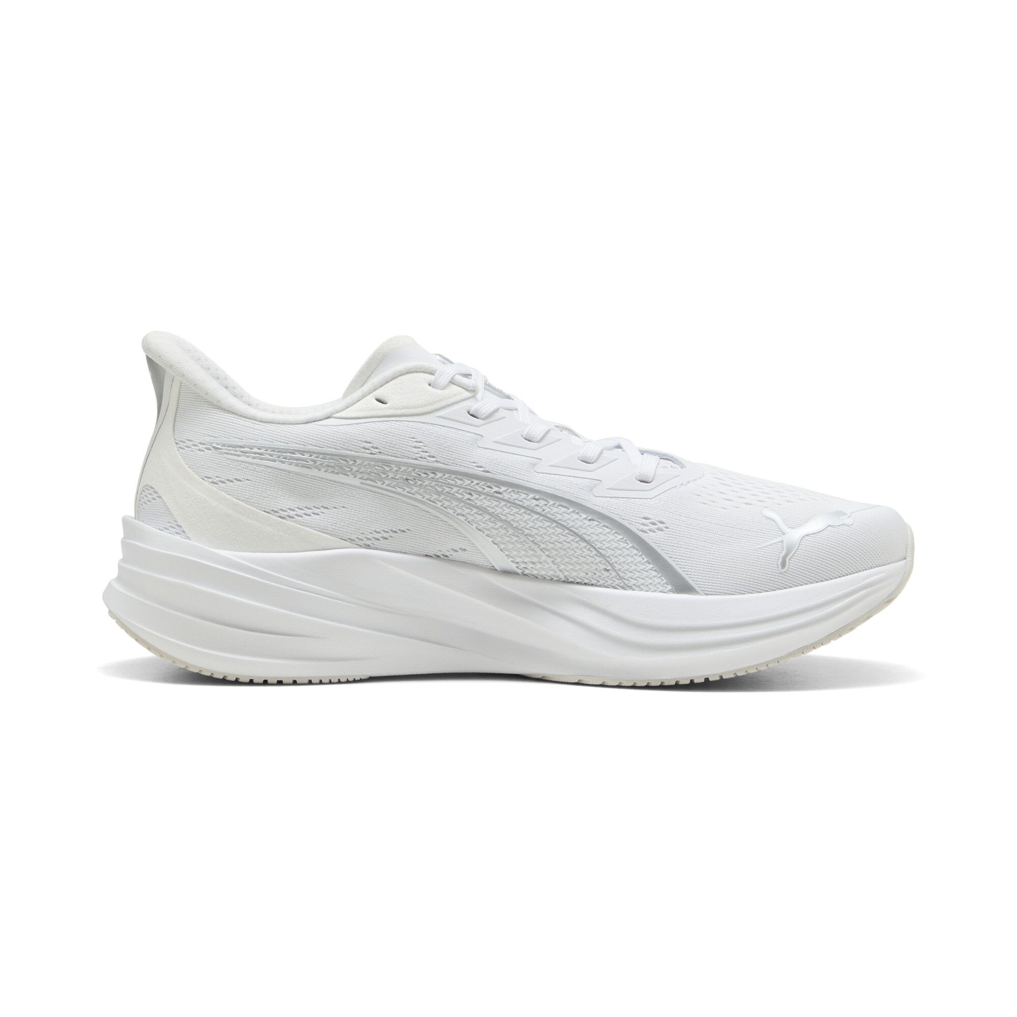 PUMA Darter Pro 2 uniseks hardloopschoenen, Grijs/Wit, Maat 40 thumbnail 3