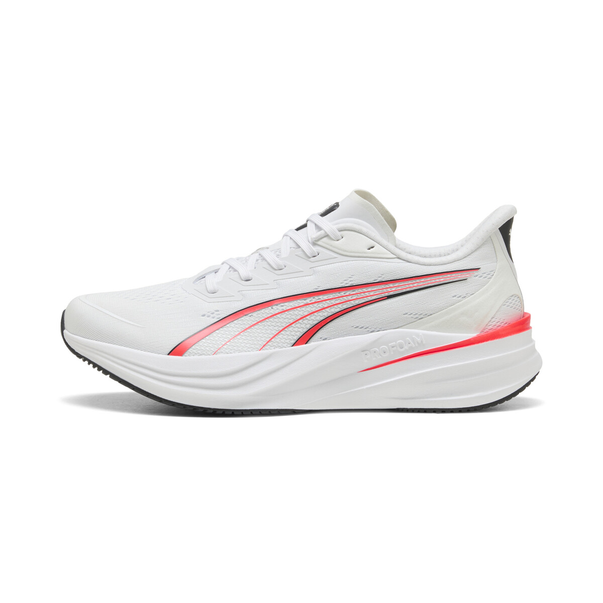 Darter Pro 2 Running Shoes Unisex in White/Ultra Red Silver Mist Flat Dark Gray by PUMA, UK 9.5
