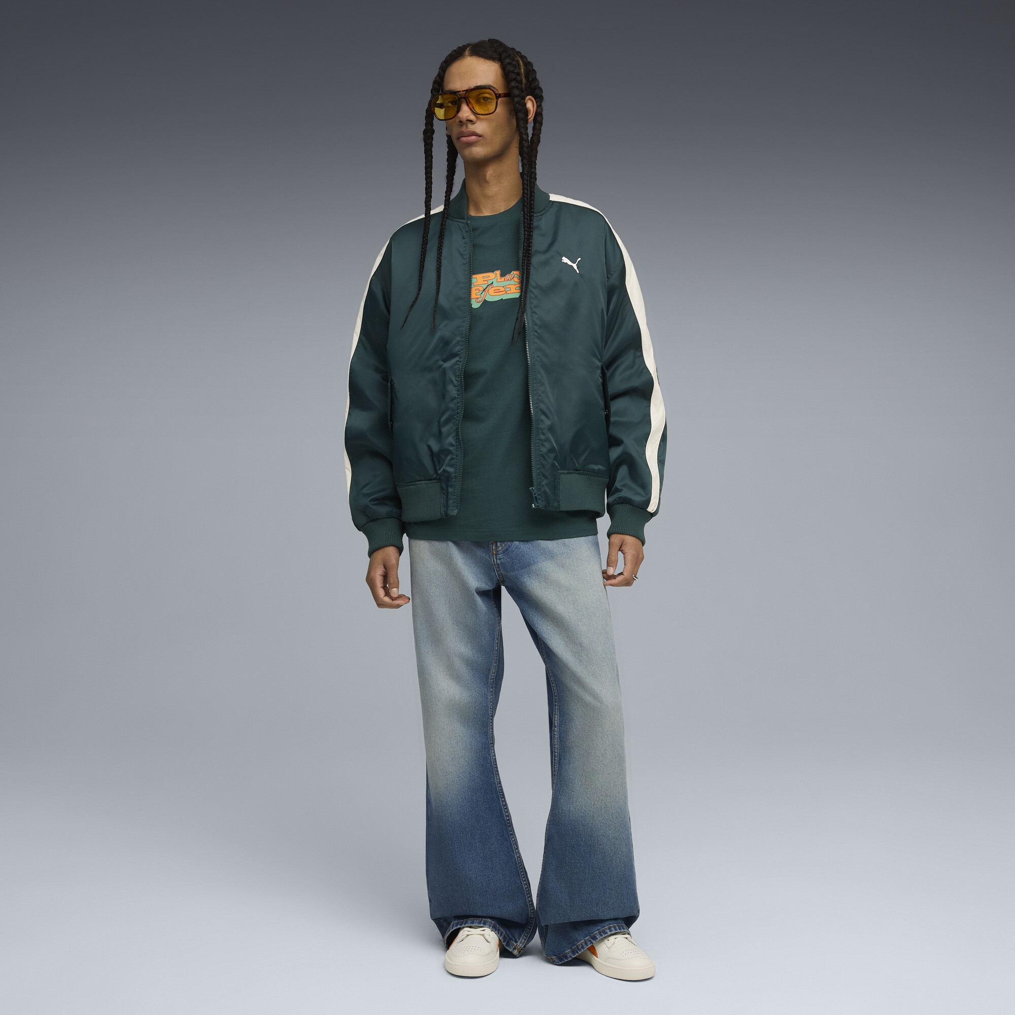 PUMA Majesty uniseks sneakers, Wit/Oranje, Maat 53,5 thumbnail 7