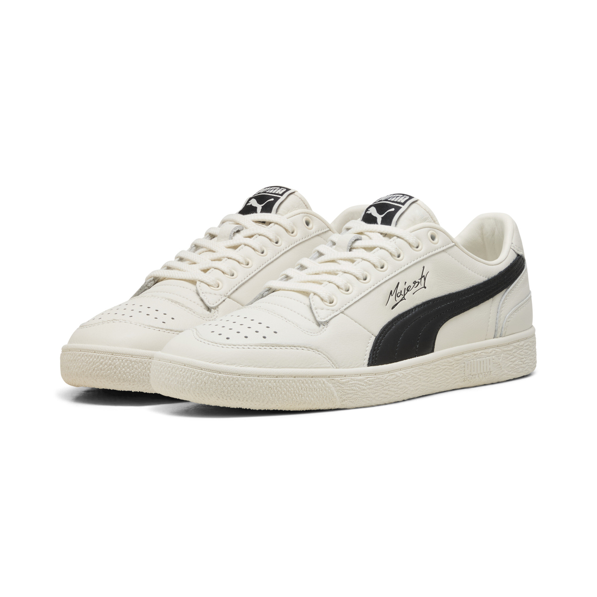 PUMA Majesty uniseks sneakers, Zwart/Wit, Maat 35,5 thumbnail 6