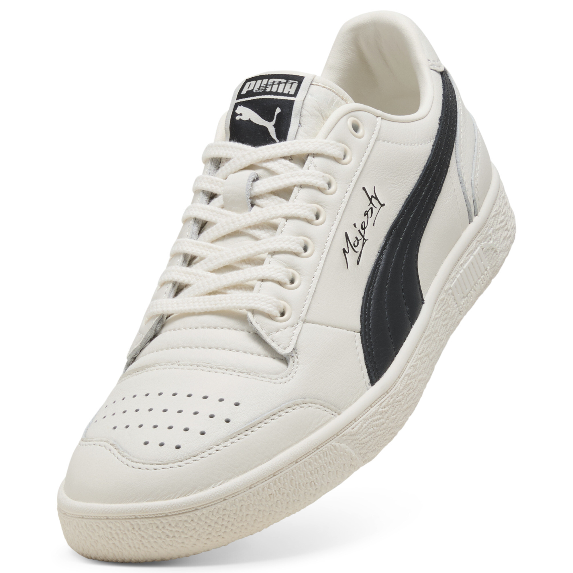 PUMA Majesty uniseks sneakers, Zwart/Wit, Maat 35,5 thumbnail 2