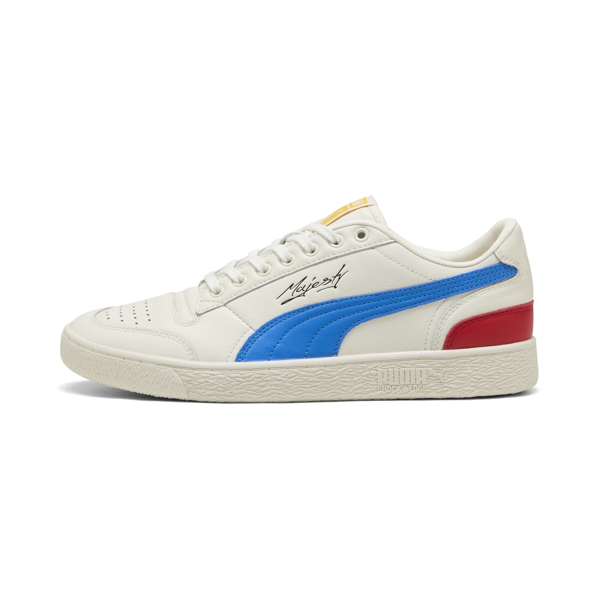 Majesty Sneakers Unisex in Warm White/Racing Blue by PUMA, UK 6