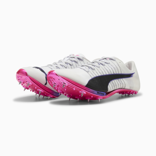 evoSPEED Sprint NITRO™ Elite 2 DIGITOKYO Spikes Unisex, PUMA White-PUMA Black-Fluro Pink Pes, large-ZAF