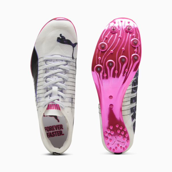evoSPEED Sprint NITRO™ Elite 2 DIGITOKYO Spikes Unisex, PUMA White-PUMA Black-Fluro Pink Pes, large-ZAF