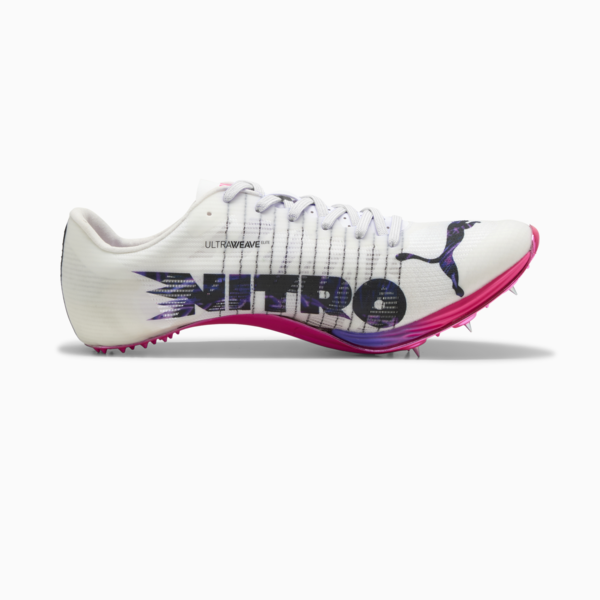 evoSPEED Sprint NITRO™ Elite 2 DIGITOKYO Spikes Unisex, PUMA White-PUMA Black-Fluro Pink Pes, large-ZAF