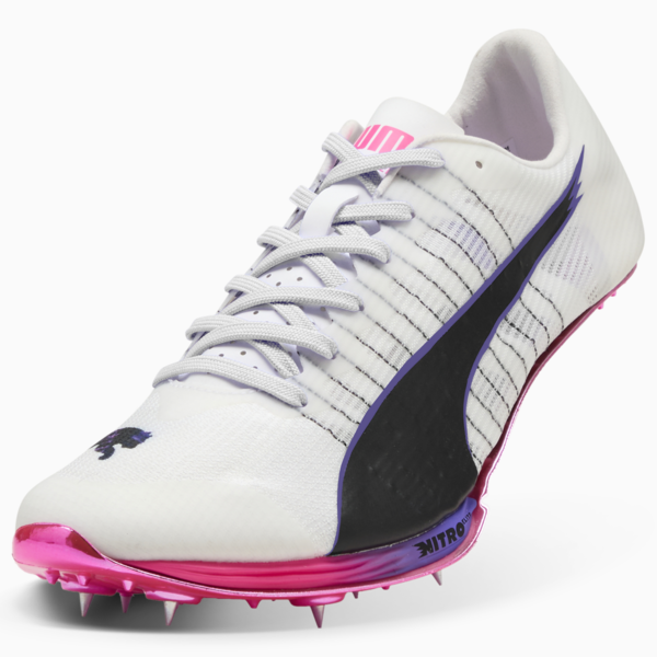 evoSPEED Sprint NITRO™ Elite 2 DIGITOKYO Spikes Unisex, PUMA White-PUMA Black-Fluro Pink Pes, large-ZAF