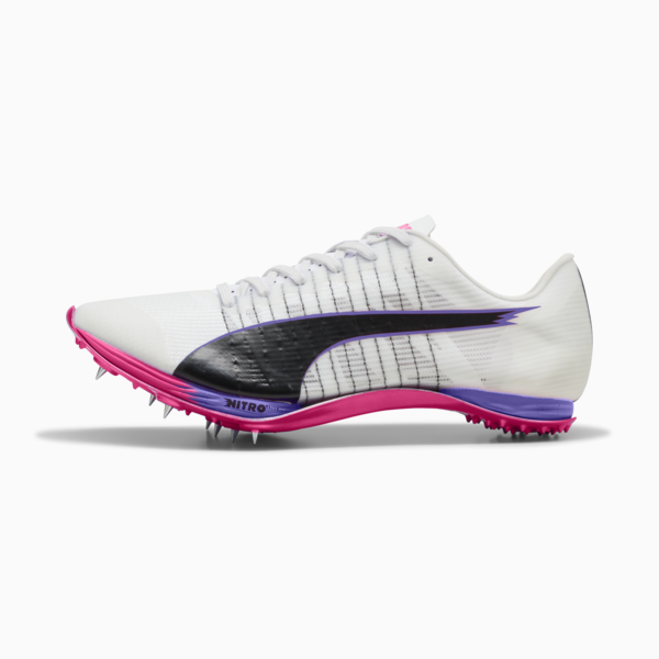 evoSPEED 400 NITRO™ Elite 2 DIGITOKYO Spikes Unisex, PUMA White-PUMA Black-Fluro Pink Pes, large-ZAF