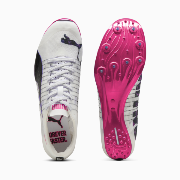 evoSPEED 400 NITRO™ Elite 2 DIGITOKYO Spikes Unisex, PUMA White-PUMA Black-Fluro Pink Pes, large-ZAF