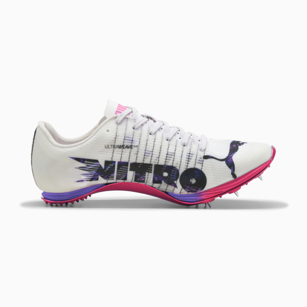 evoSPEED 400 NITRO™ Elite 2 DIGITOKYO Spikes Unisex, PUMA White-PUMA Black-Fluro Pink Pes, large-ZAF