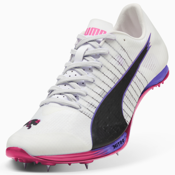 evoSPEED 400 NITRO™ Elite 2 DIGITOKYO Spikes Unisex, PUMA White-PUMA Black-Fluro Pink Pes, large-ZAF