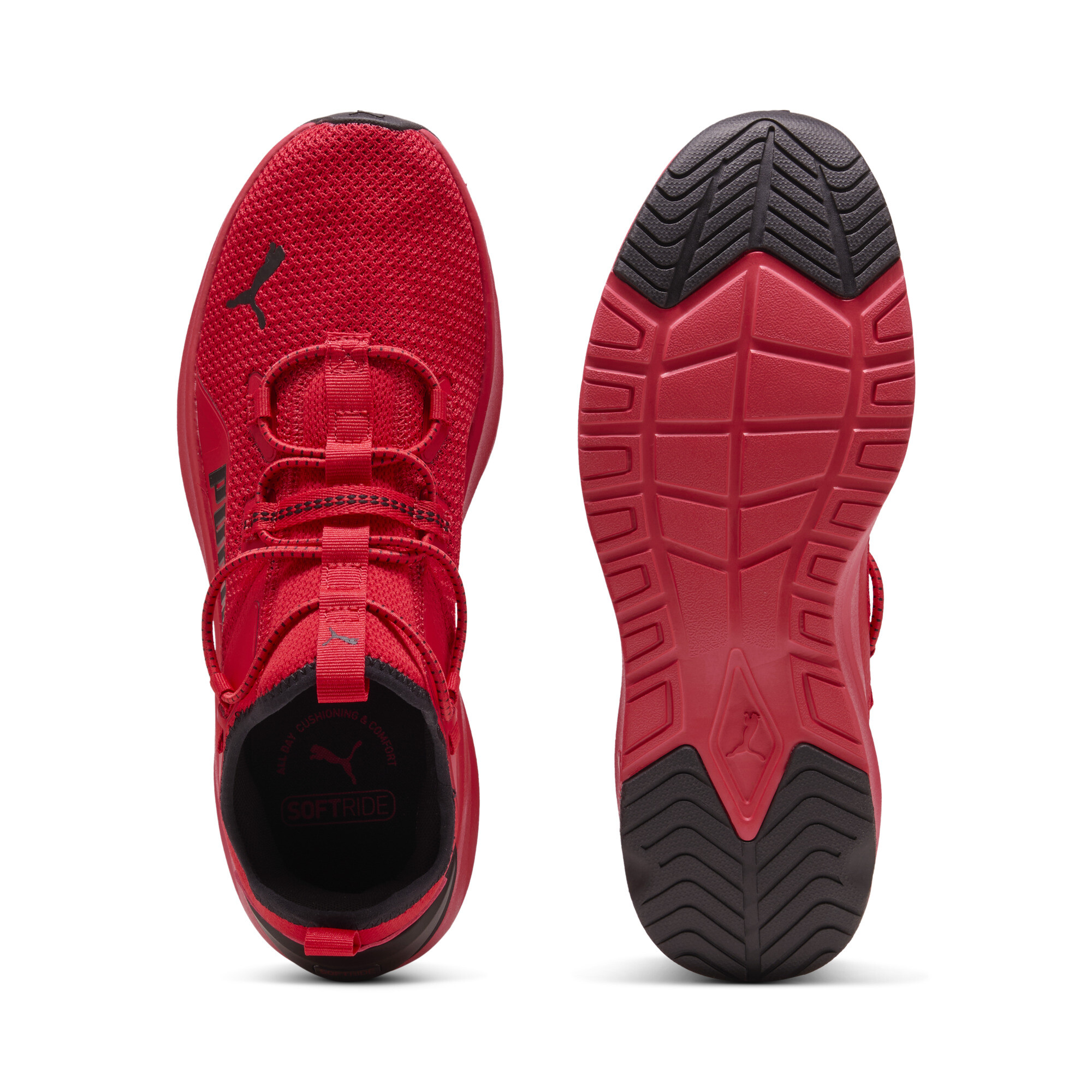PUMA Softride Rift Bold 3 sneakers voor Heren, Zwart/Rood, Maat 42 thumbnail 4