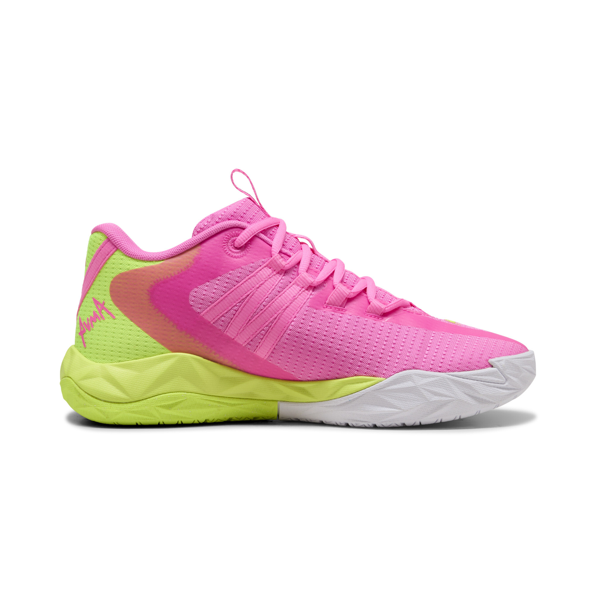 PUMA Dagger 2 middelhoge uniseks basketbalschoenen, Groen/Zwart, Maat 47 thumbnail 4