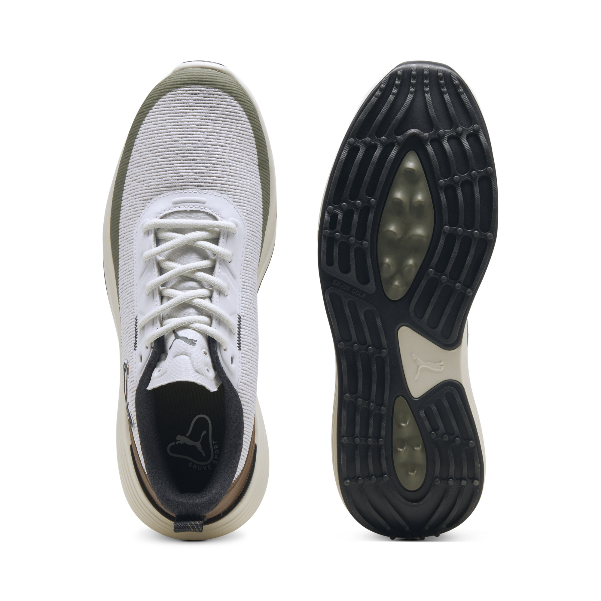 PUMA Gruve Sport golfschoenen voor Heren, Wit, Maat 42 thumbnail 4