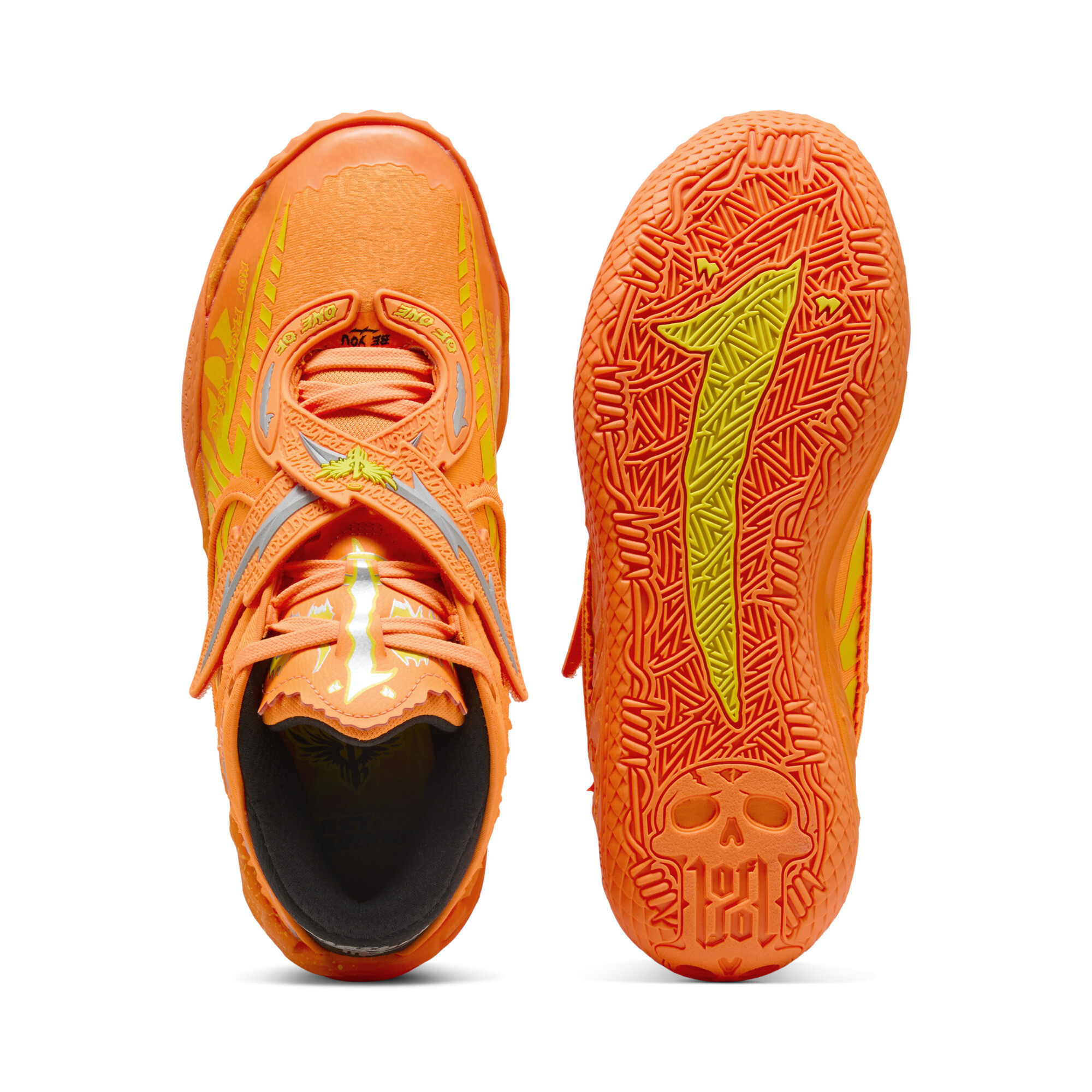 PUMA x FAST&FURIOUS MB.05 LA uniseks basketbalschoenen, Groen, Maat 40 thumbnail 4