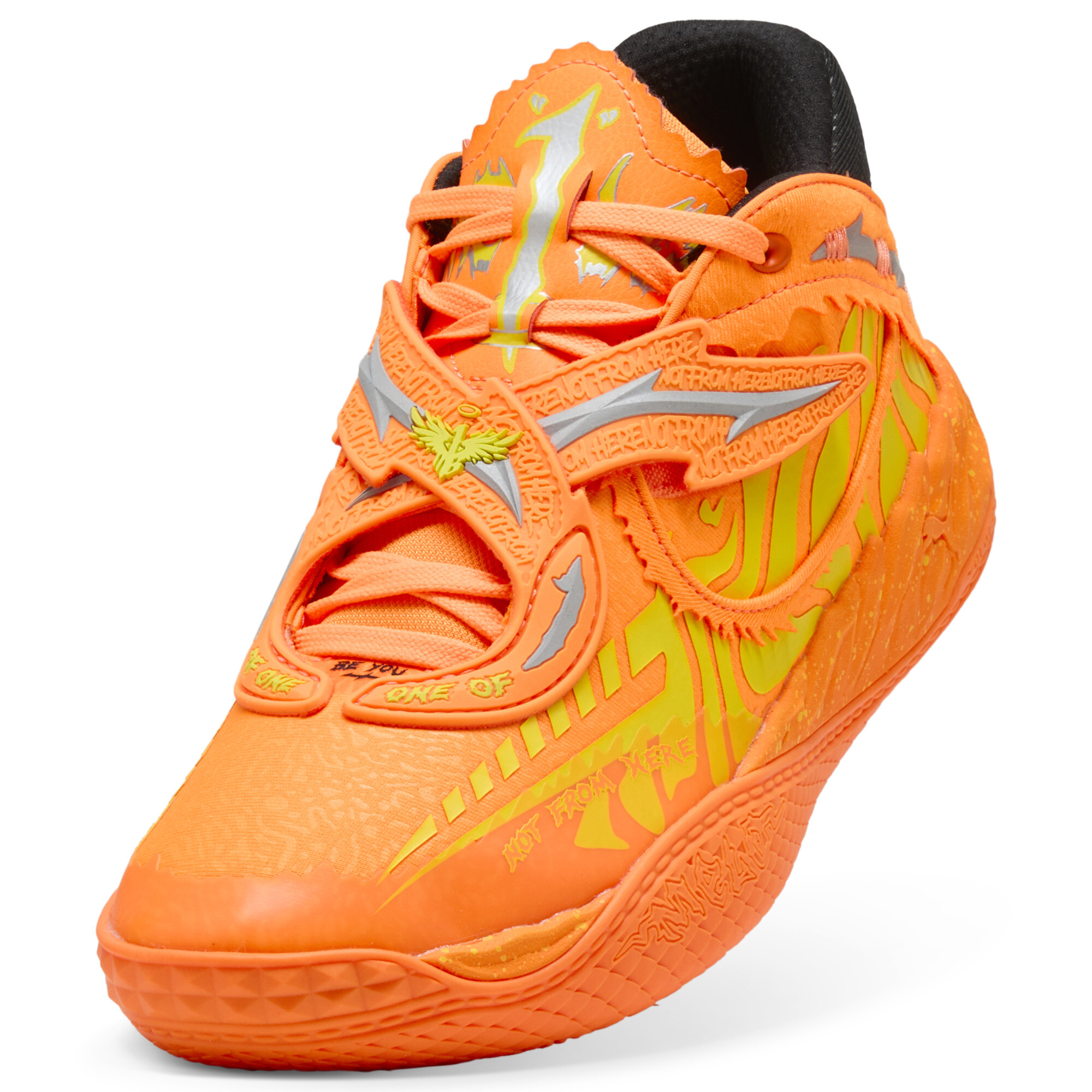 PUMA x FAST&FURIOUS MB.05 LA uniseks basketbalschoenen, Groen, Maat 40 thumbnail 2