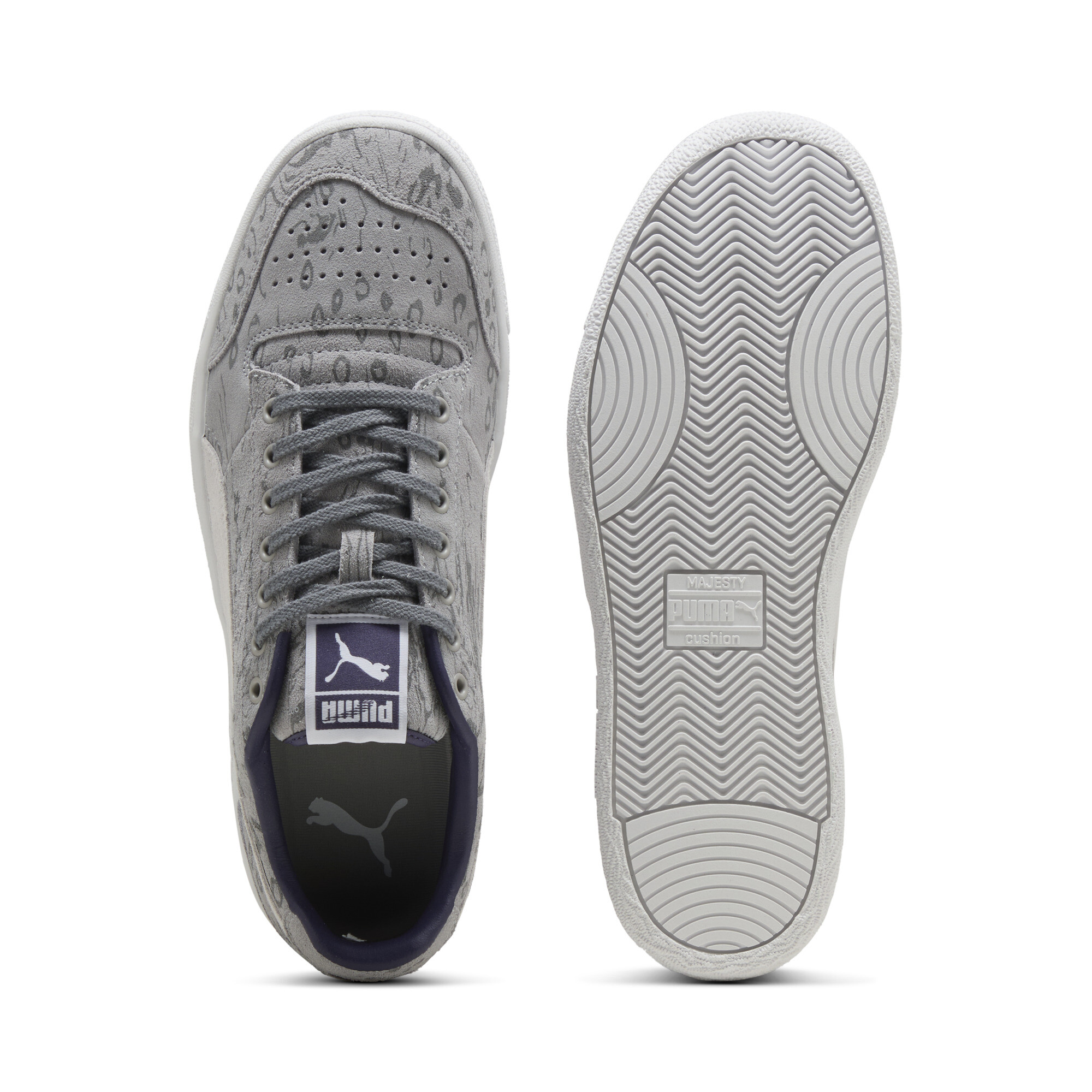 PUMA Majesty Cheejaw uniseks sneakers, Grijs/Wit, Maat 42,5 thumbnail 4