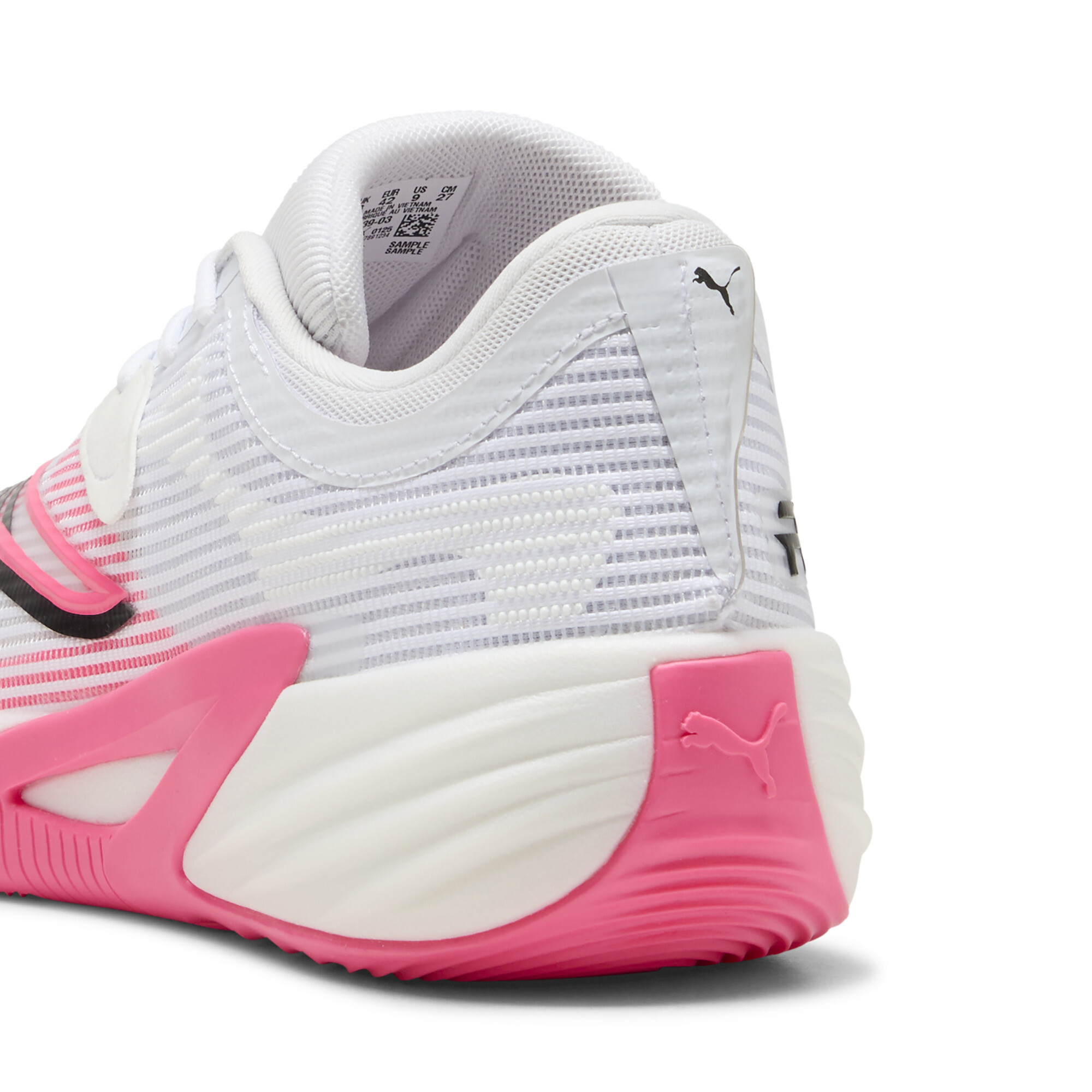 PUMA All-Pro NITRO™ 2 uniseks basketbalschoenen, Roze/Zwart/Wit, Maat 48 thumbnail 5