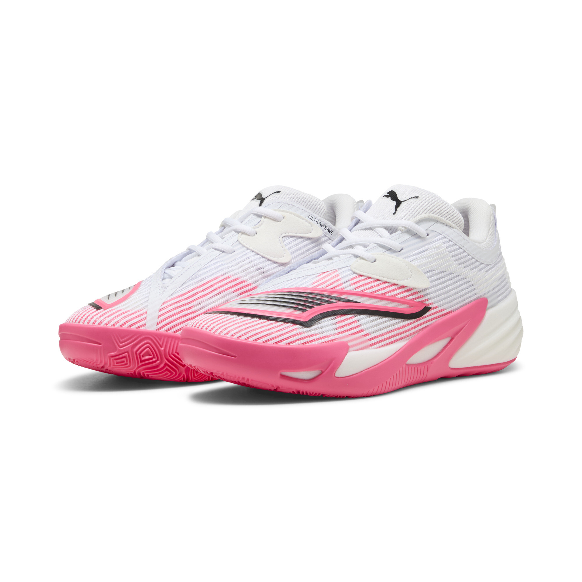 PUMA All-Pro NITRO™ 2 uniseks basketbalschoenen, Roze/Zwart/Wit, Maat 48 thumbnail 6