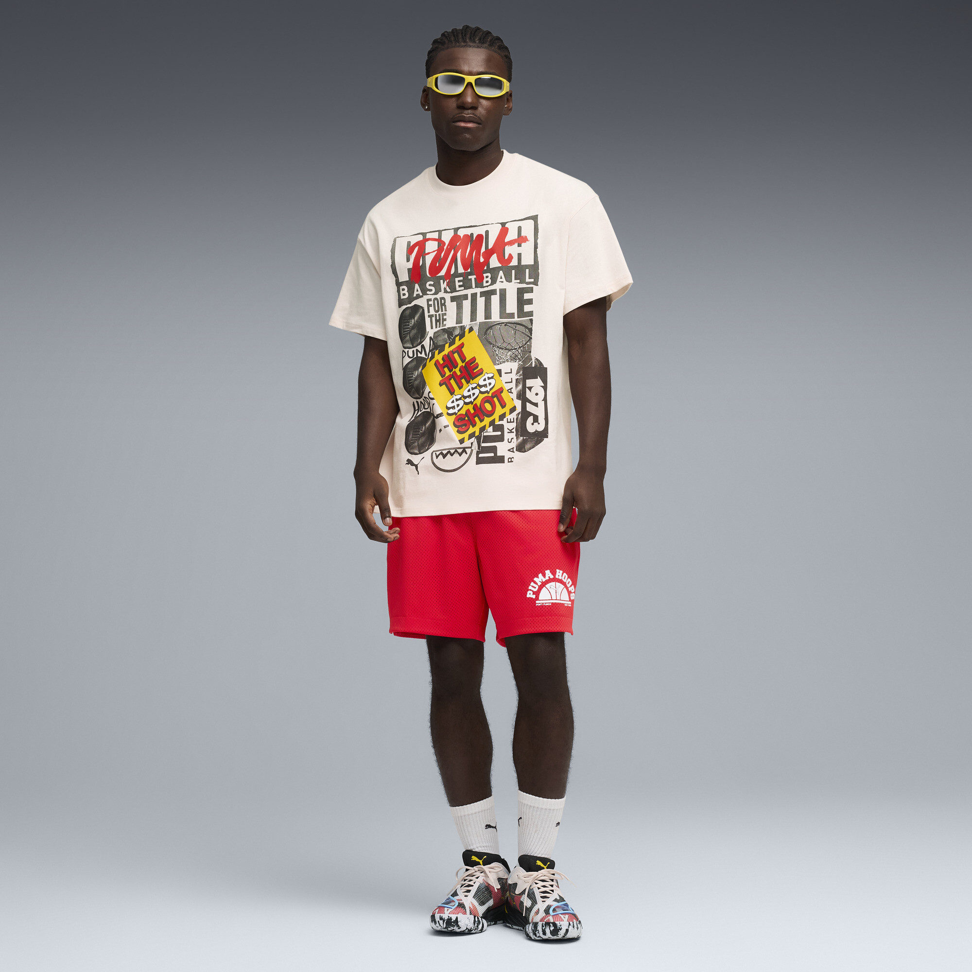 PUMA All-Pro NITRO™ 2 uniseks basketbalschoenen, Zwart, Maat 45 thumbnail 5