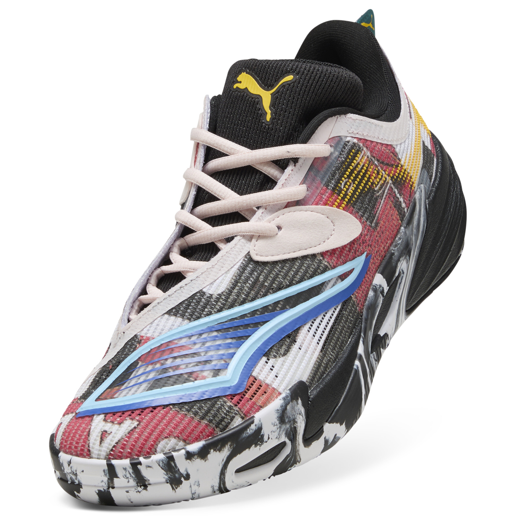 PUMA All-Pro NITRO™ 2 uniseks basketbalschoenen, Zwart, Maat 45 thumbnail 2