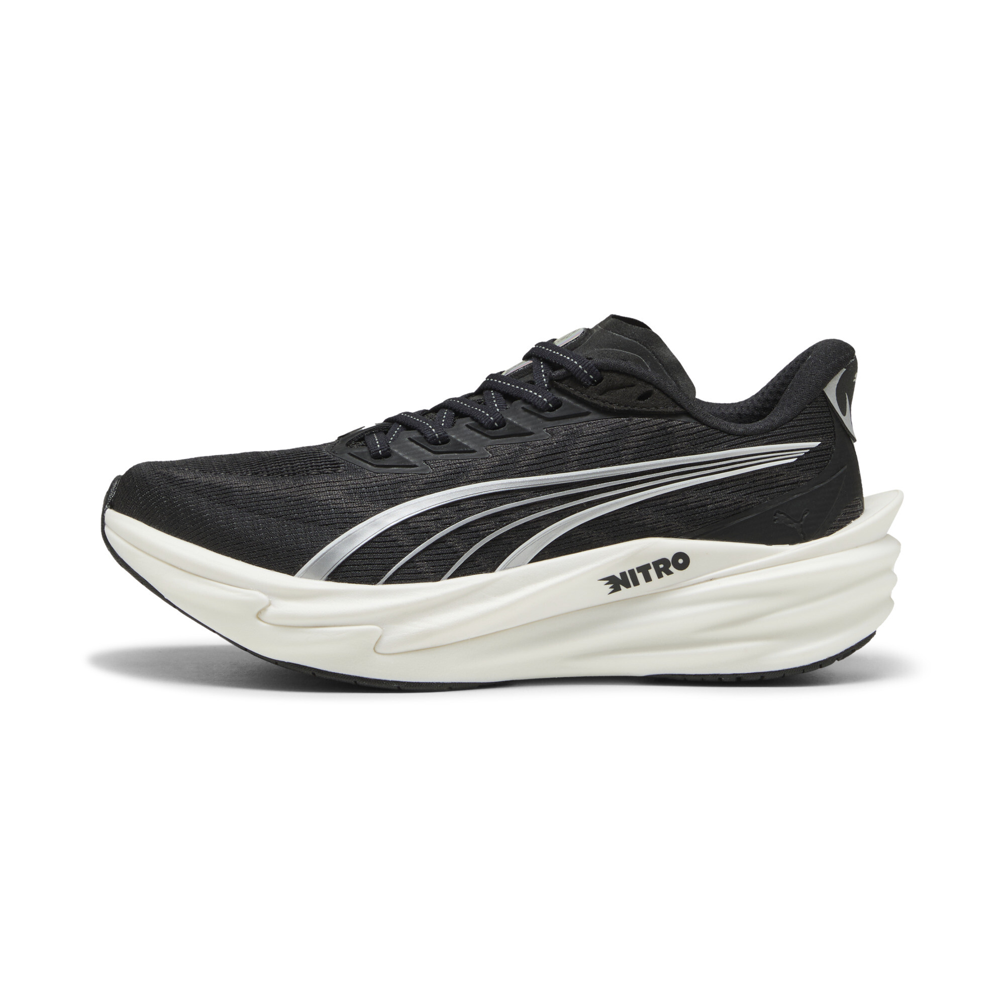 PUMA Deviate NITROâ¢ 4 Women's Wide Road Running Shoes in Black - 312902_01
