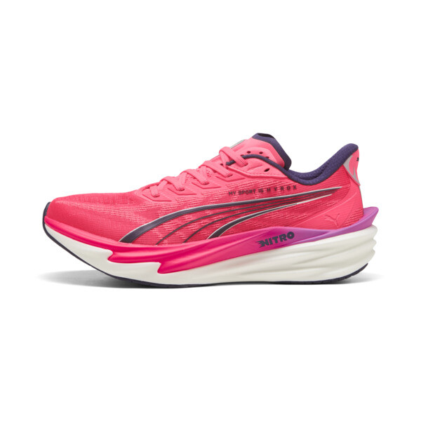 Zapatillas PUMA x HYROX Deviate NITRO™ 4 para Hombre En Blanco/Electric Orchid/Pure Rosa