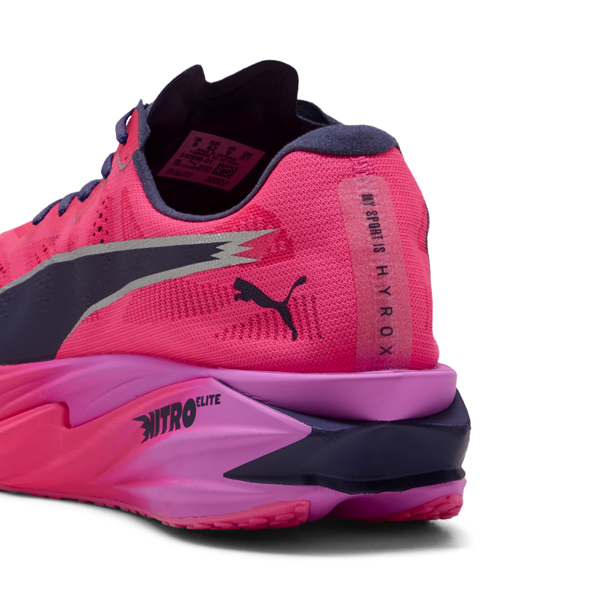PUMA x HYROX Deviate NITRO™ Elite 4 schoenen voor Heren, Roze, Maat 46,5 thumbnail 6
