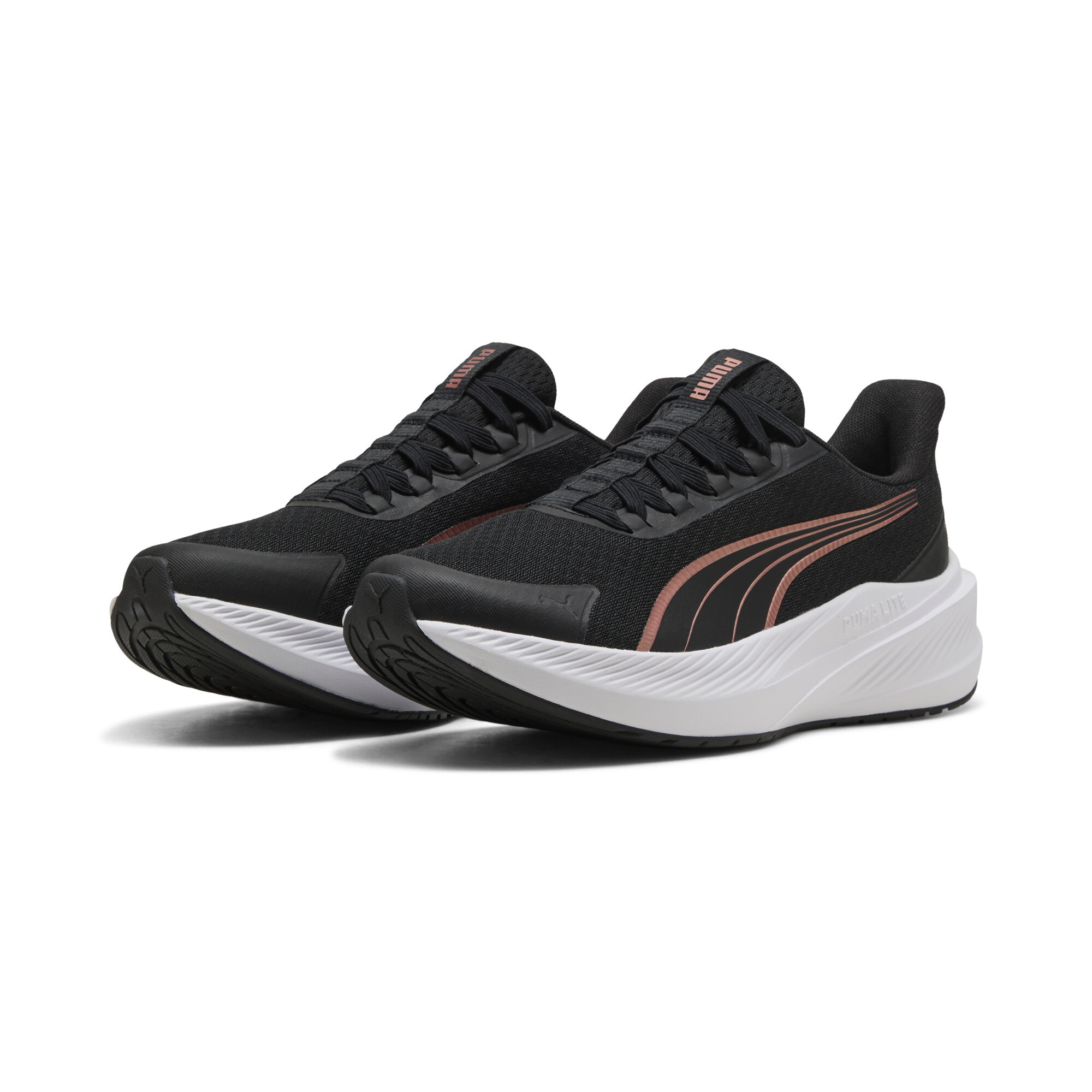 PUMA Dasher Lite SLIPTECHâ¢ uniseks hardloopschoenen, Roze/Zwart/Wit, Maat 38,5 thumbnail 6