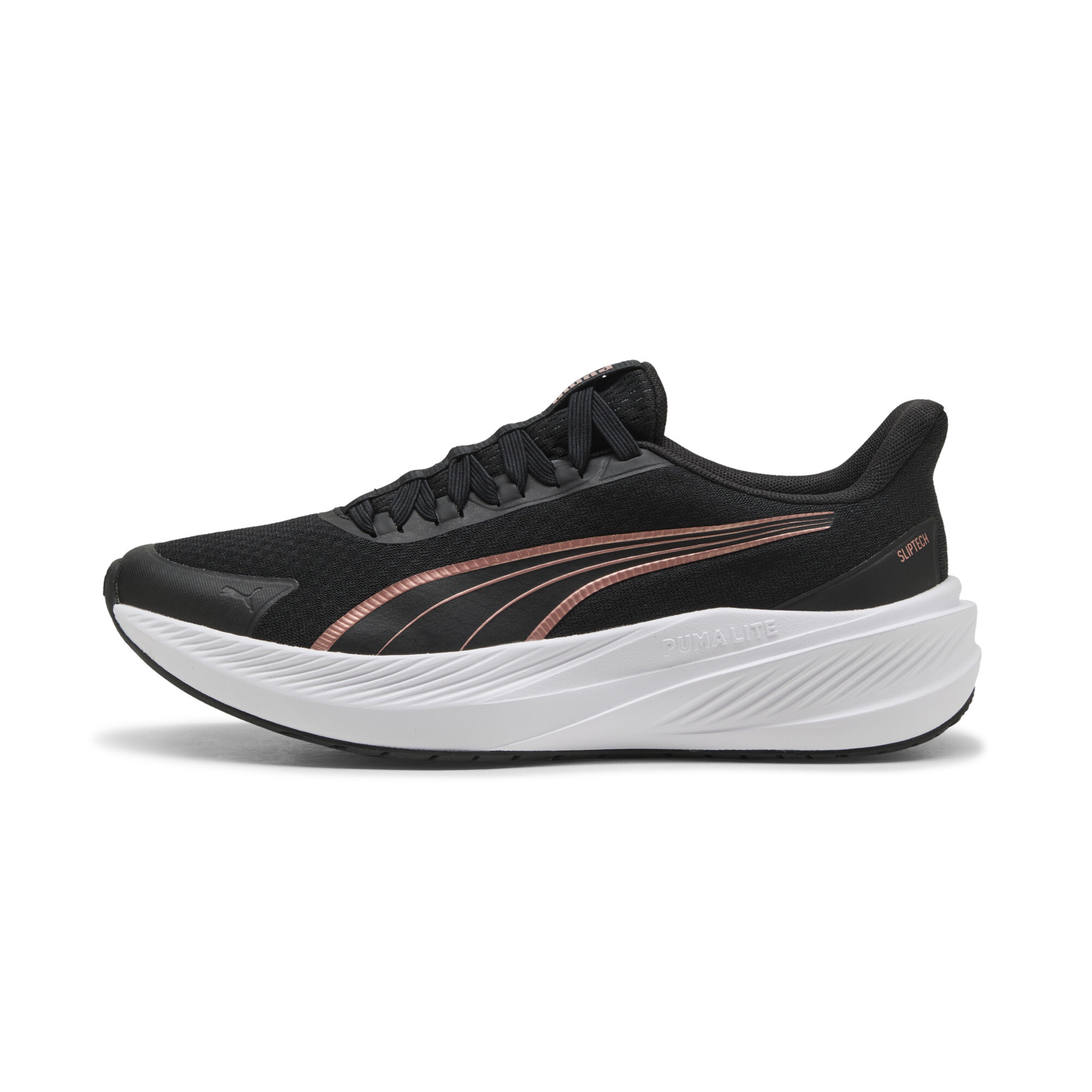 PUMA Dasher Lite SLIPTECHâ¢ uniseks hardloopschoenen, Roze/Zwart/Wit, Maat 38,5