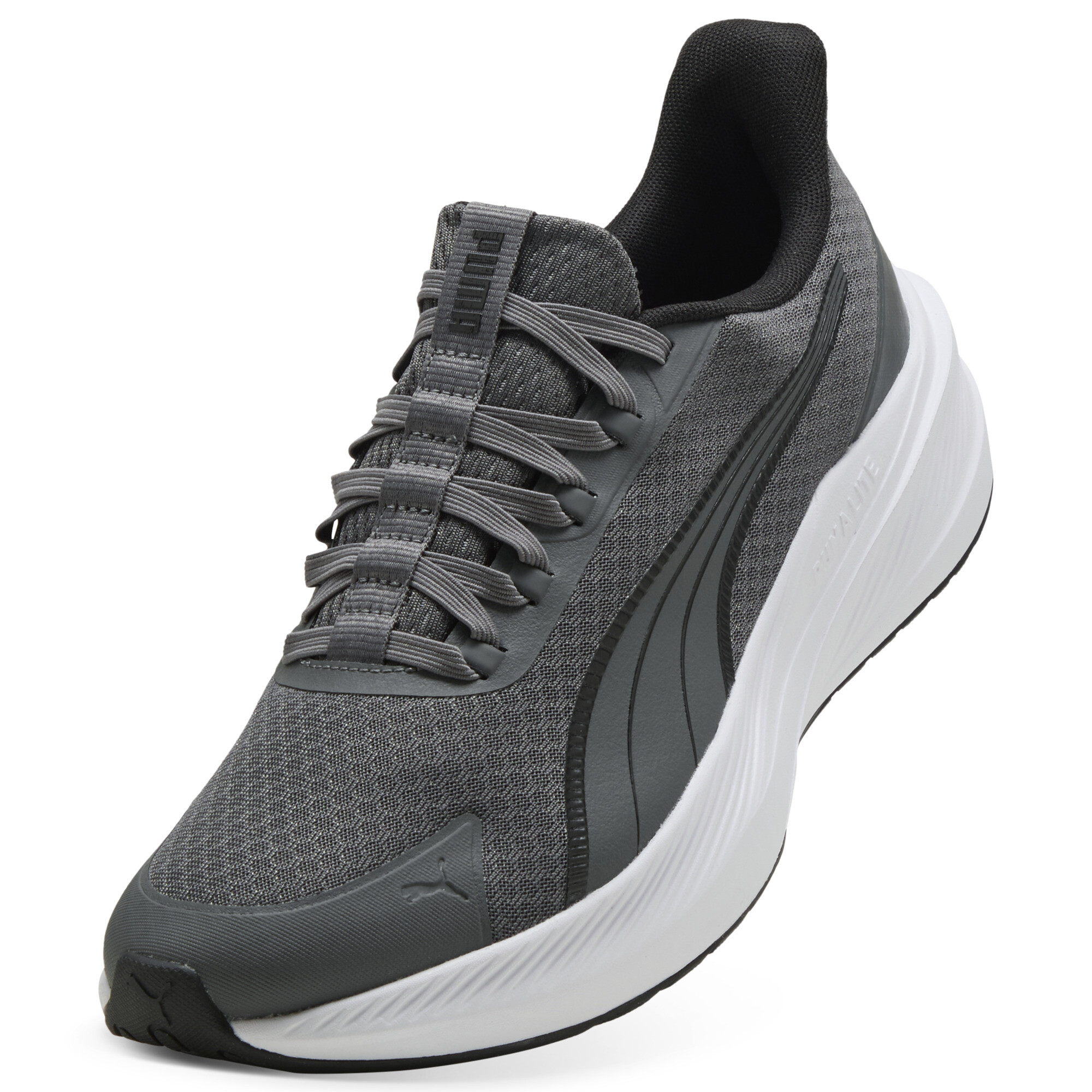 PUMA Dasher Lite SLIPTECHâ¢ uniseks hardloopschoenen, Zwart/Grijs/Wit, Maat 38,5 thumbnail 2