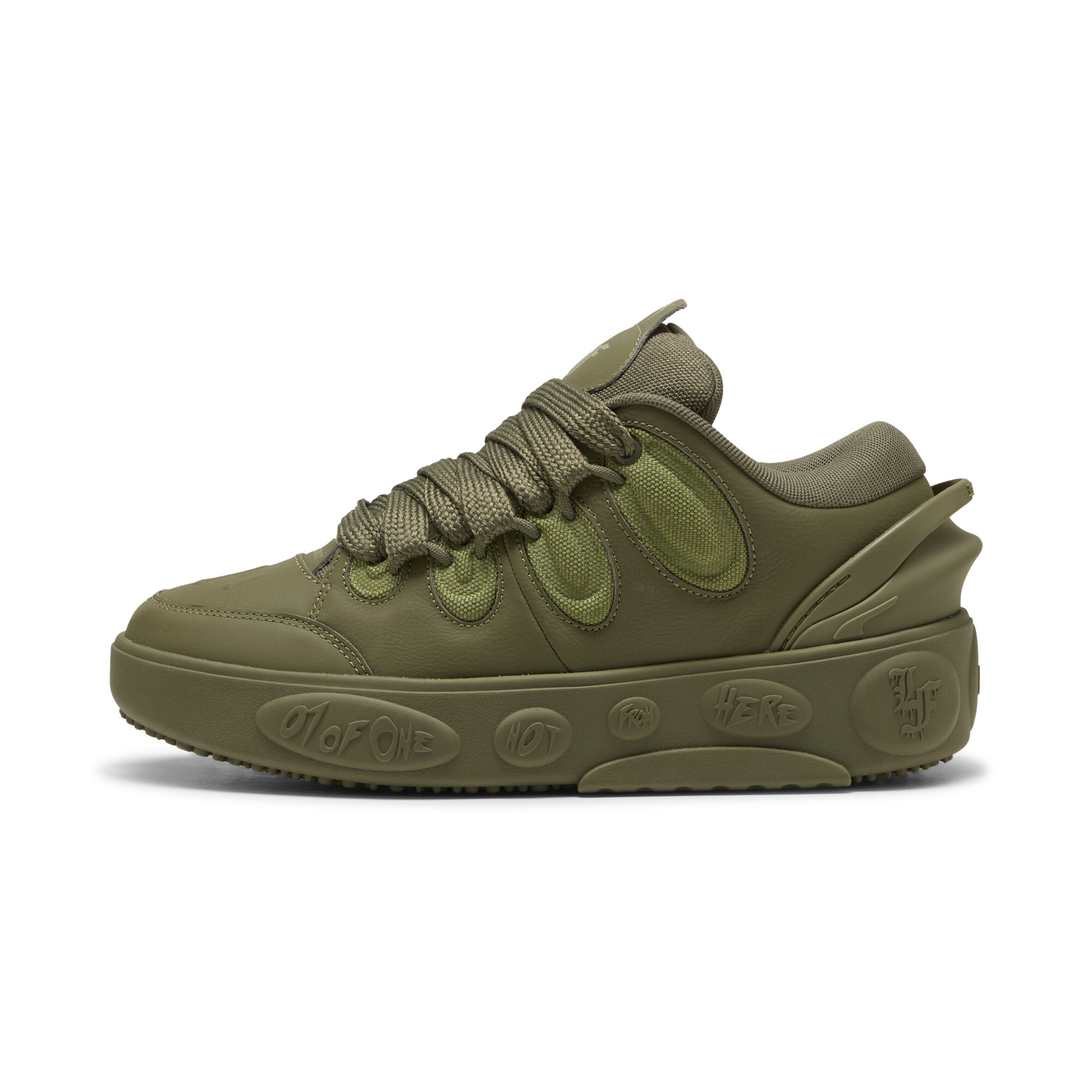 PUMA LaFrancé Oak Tree Big Kids' Sneakers in Green, Size 5.5