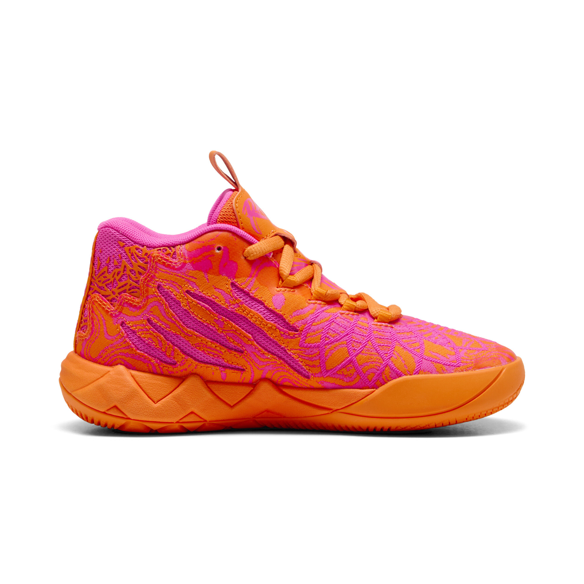 PUMA MB.01234 Mash-Up basketbalschoenen, Oranje, Maat 35,5 thumbnail 4
